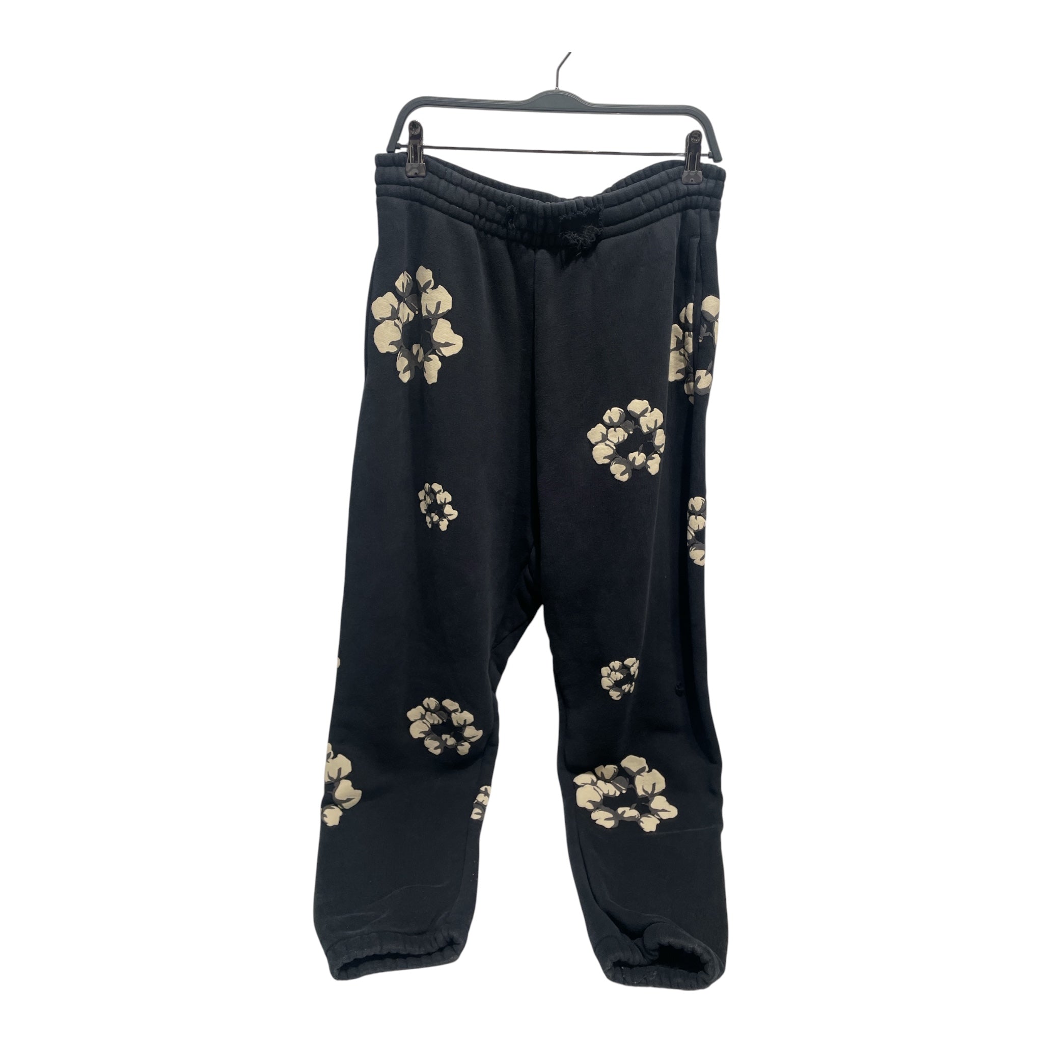 DENIM TEARS/CACTUS PLANT FLEA MARKET/Skinny Pants/XL/Cotton/BLK/Cotton Wreath Joggers view 1
