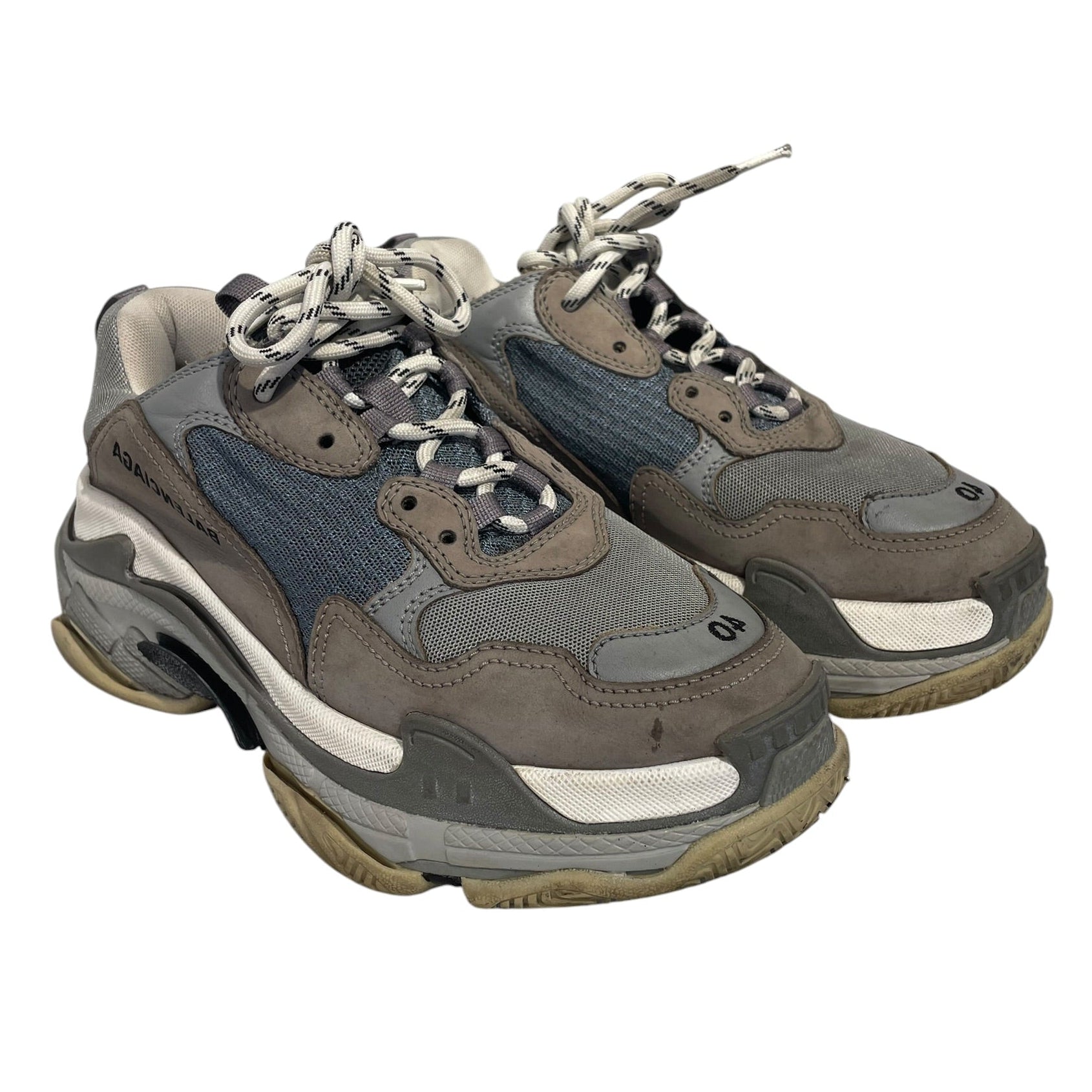 BALENCIAGA/Low-Sneakers/US 7/Cotton/IDG/ view 1