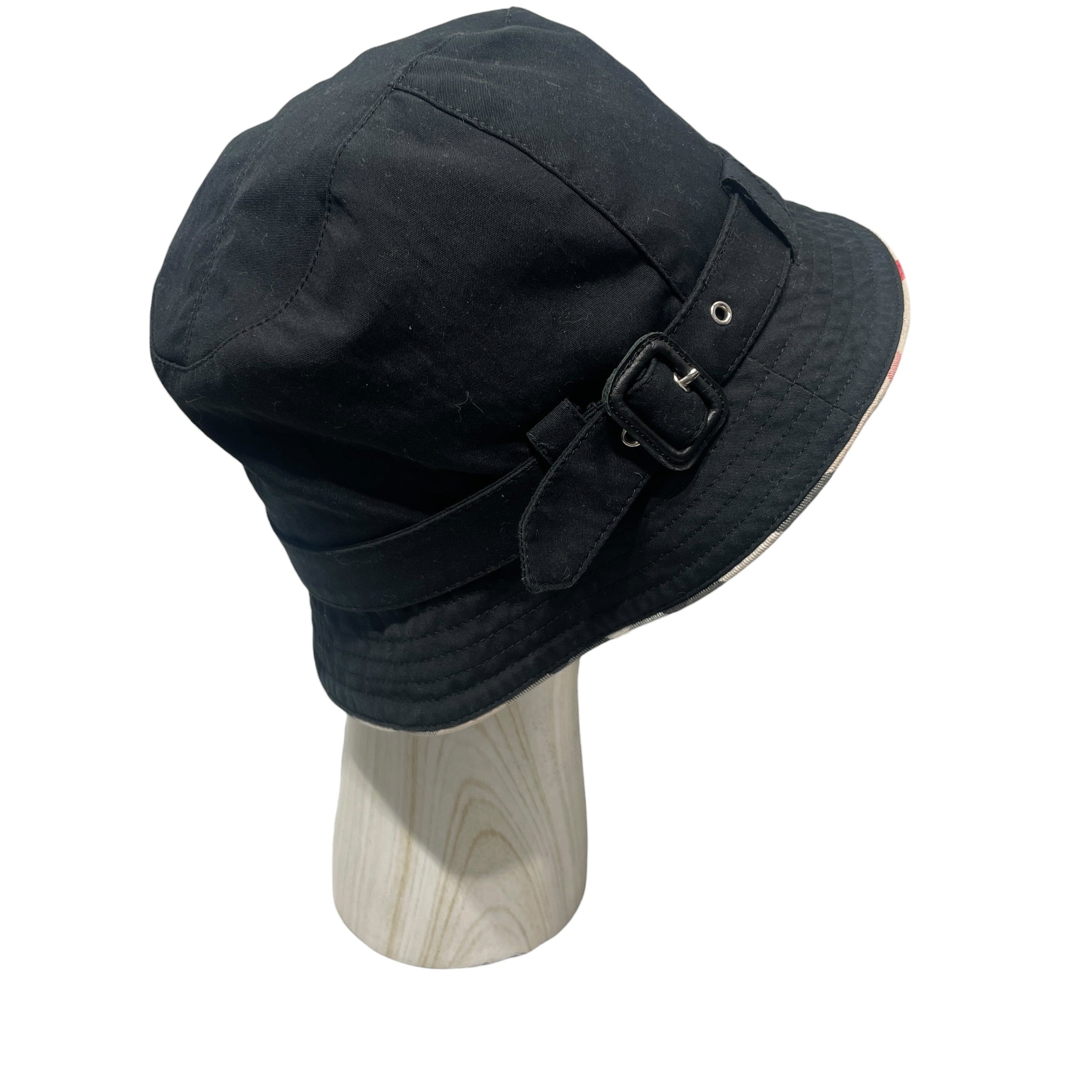 BURBERRY LONDON/Bucket Hat/Cotton/BLK/L's/ view 2
