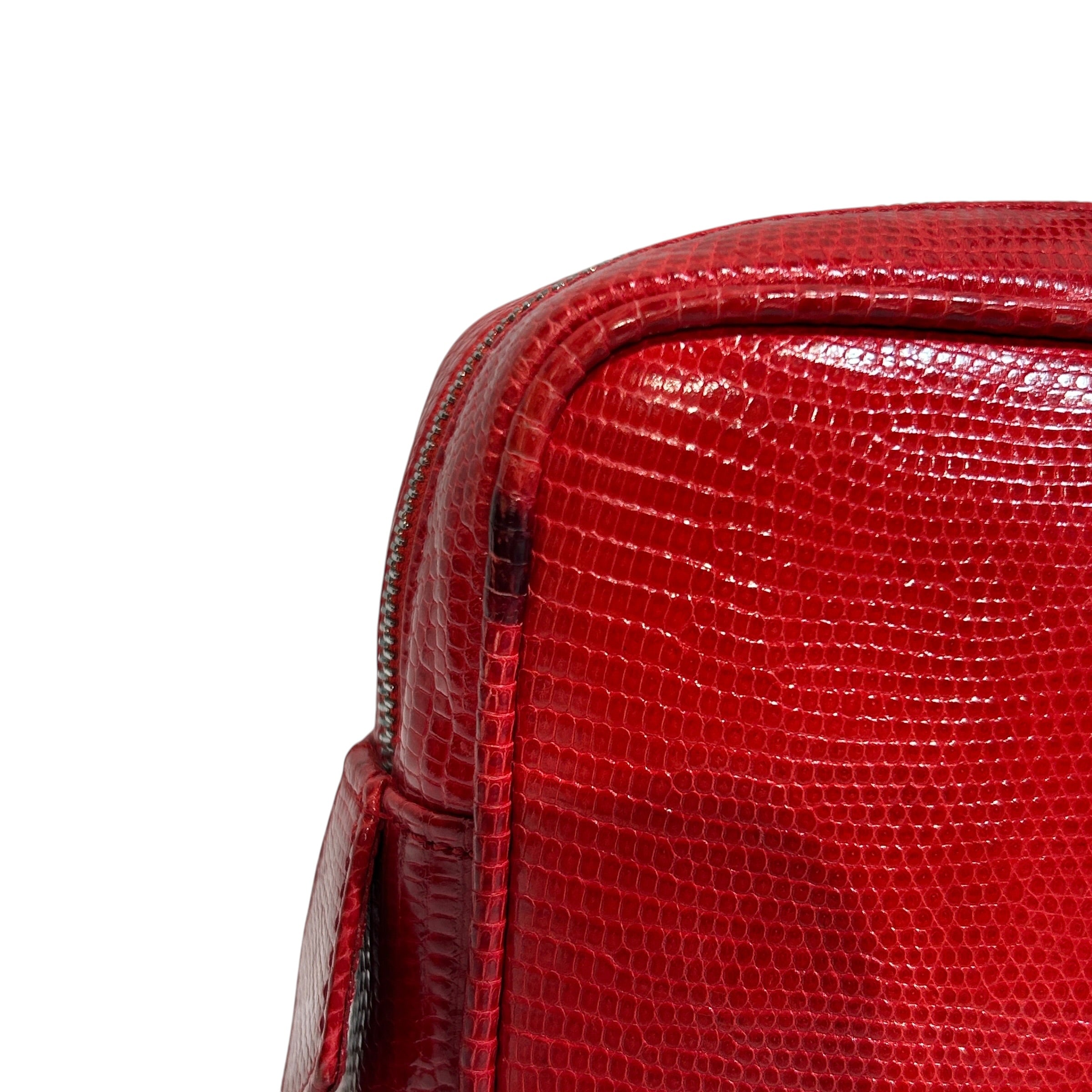 VALENTINO GARAVANI/Hand Bag/Leather/RED/lizard shoulder bag view 7