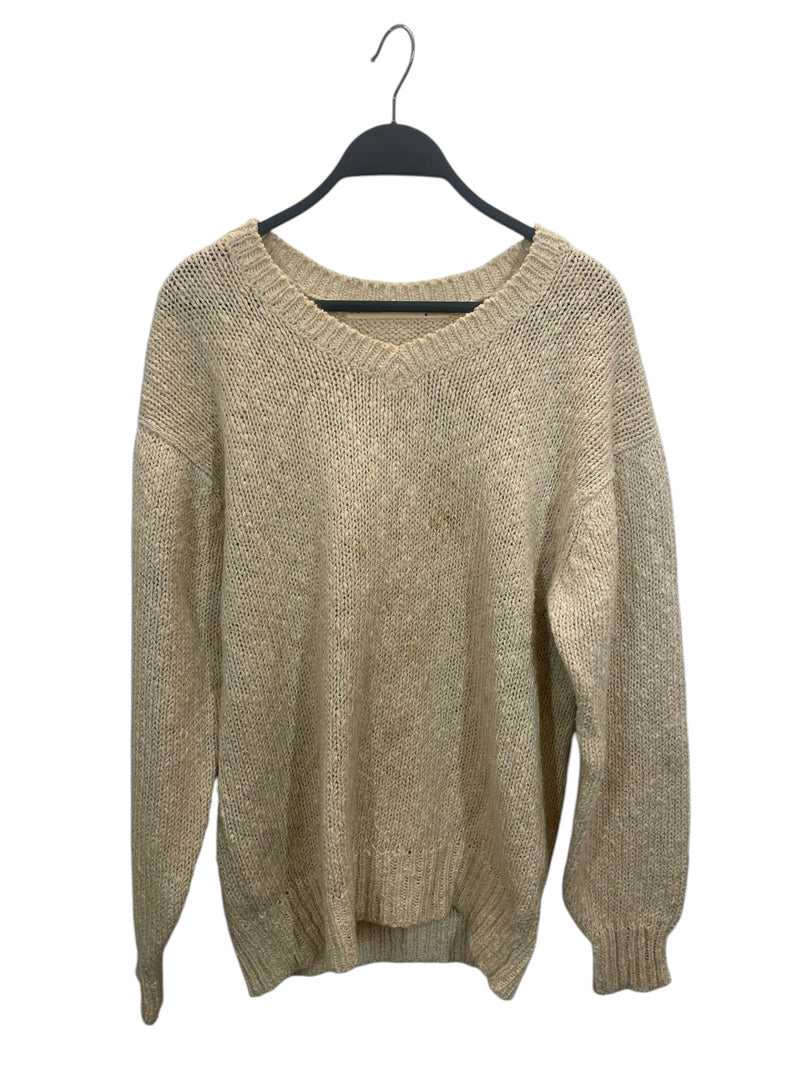 COMME des GARCONS/Heavy Sweater/Cotton/CRM/Pullover/