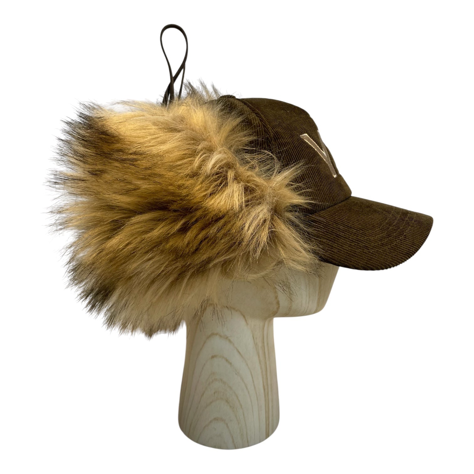 OPEN YY/Cap/FREE/Corduroy/GRN/FUR ON BACK/YY view 3