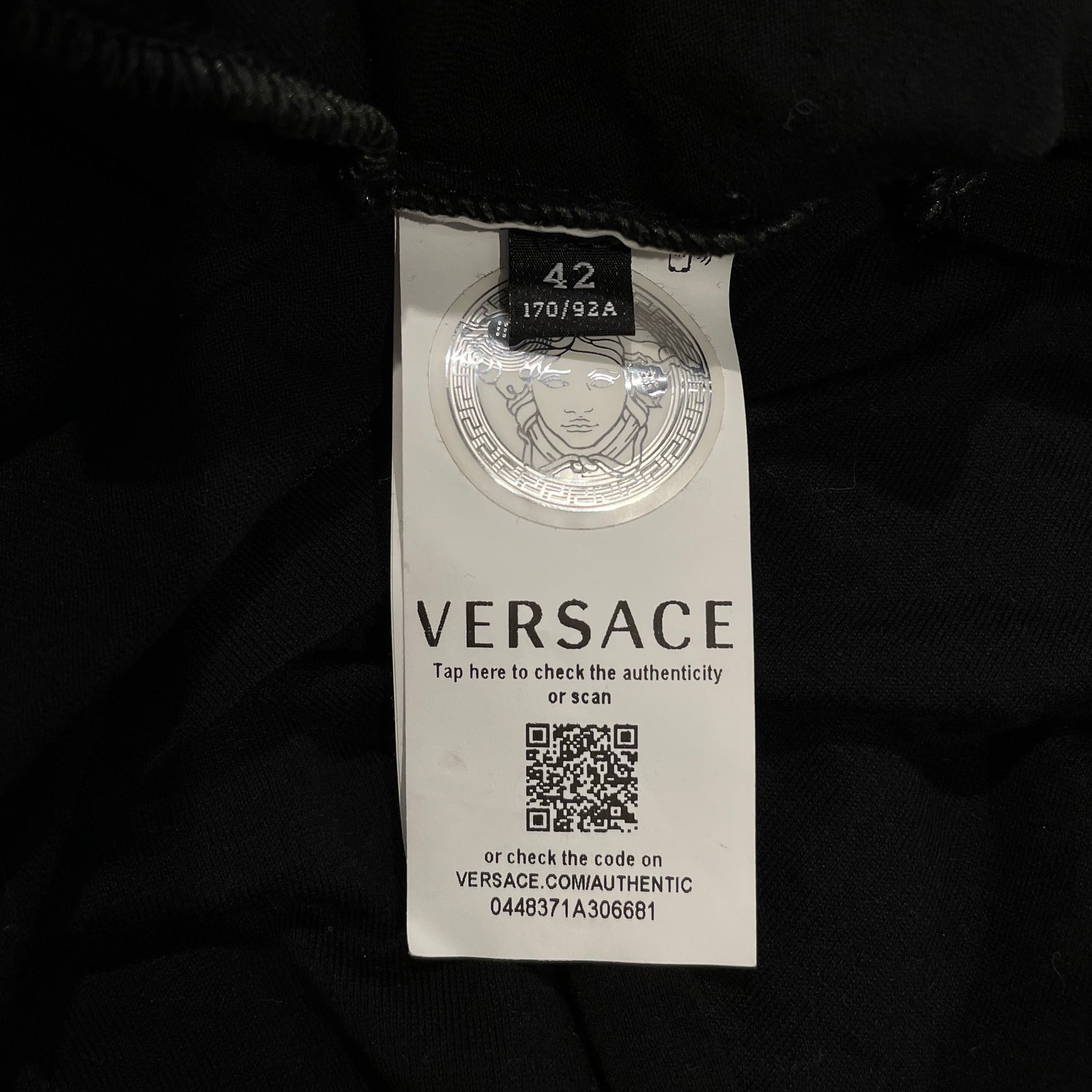 VERSACE/SS Dress/42/Graphic/Cotton/BLK/MEDUSA LOGO view 4