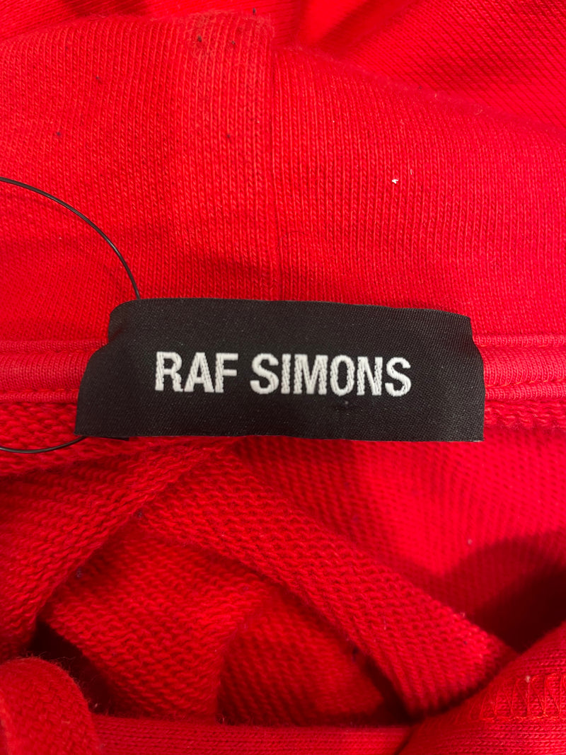 RAF SIMONS/Hoodie/M/Cotton/RED/