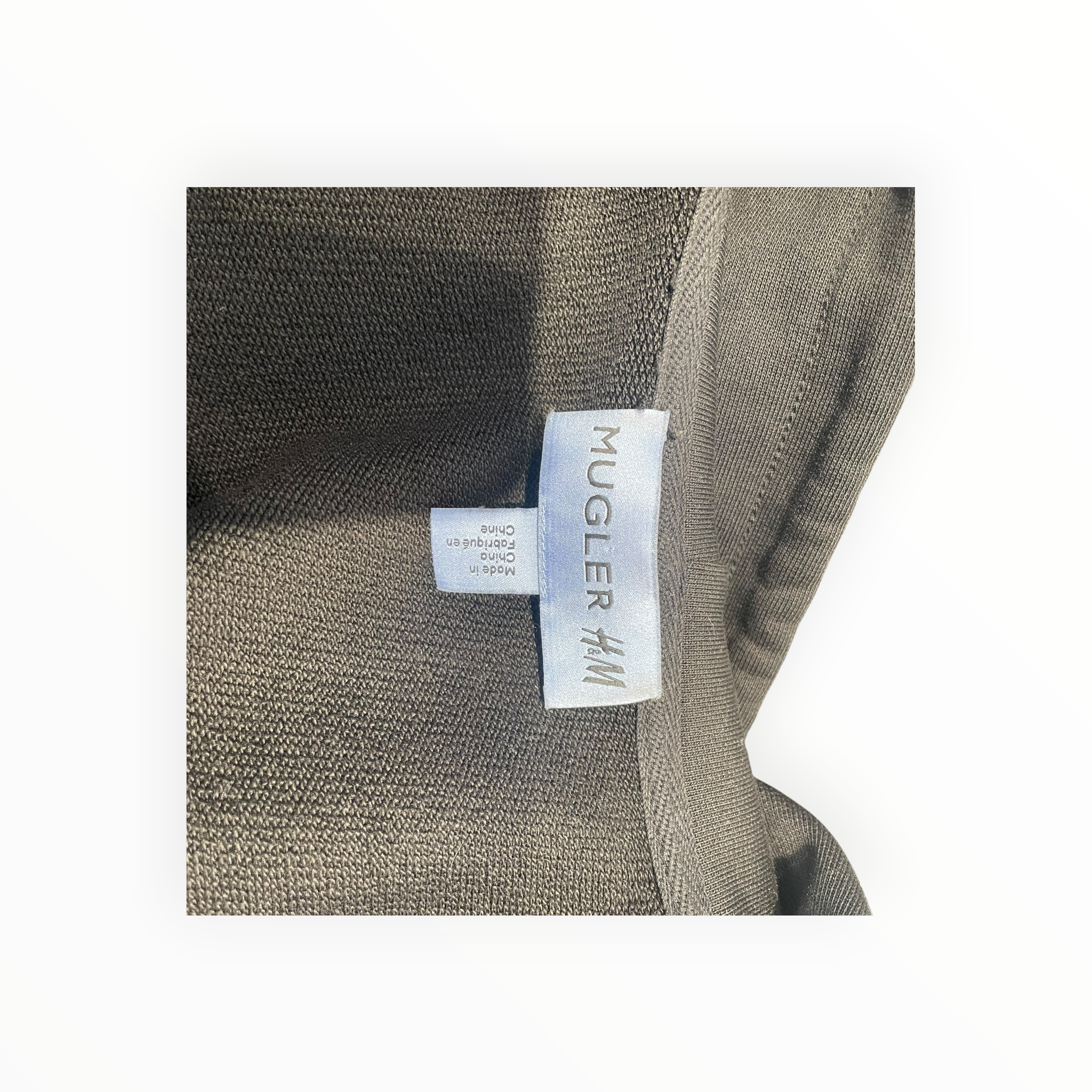 MUGLER/Tailored Jkt/XXL/Cotton/BLK/H&M Mugler Corset Hoodie view 3