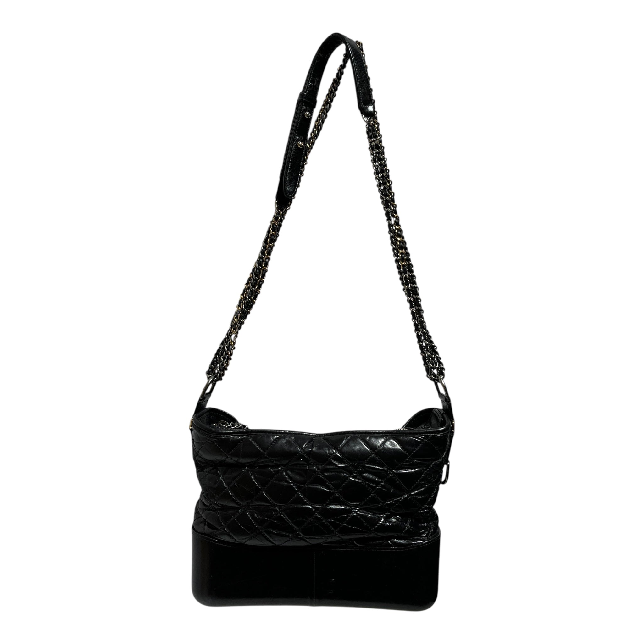 CHANEL/Cross Body Bag/Lambskin/BLK/gabrielle hobo view 2
