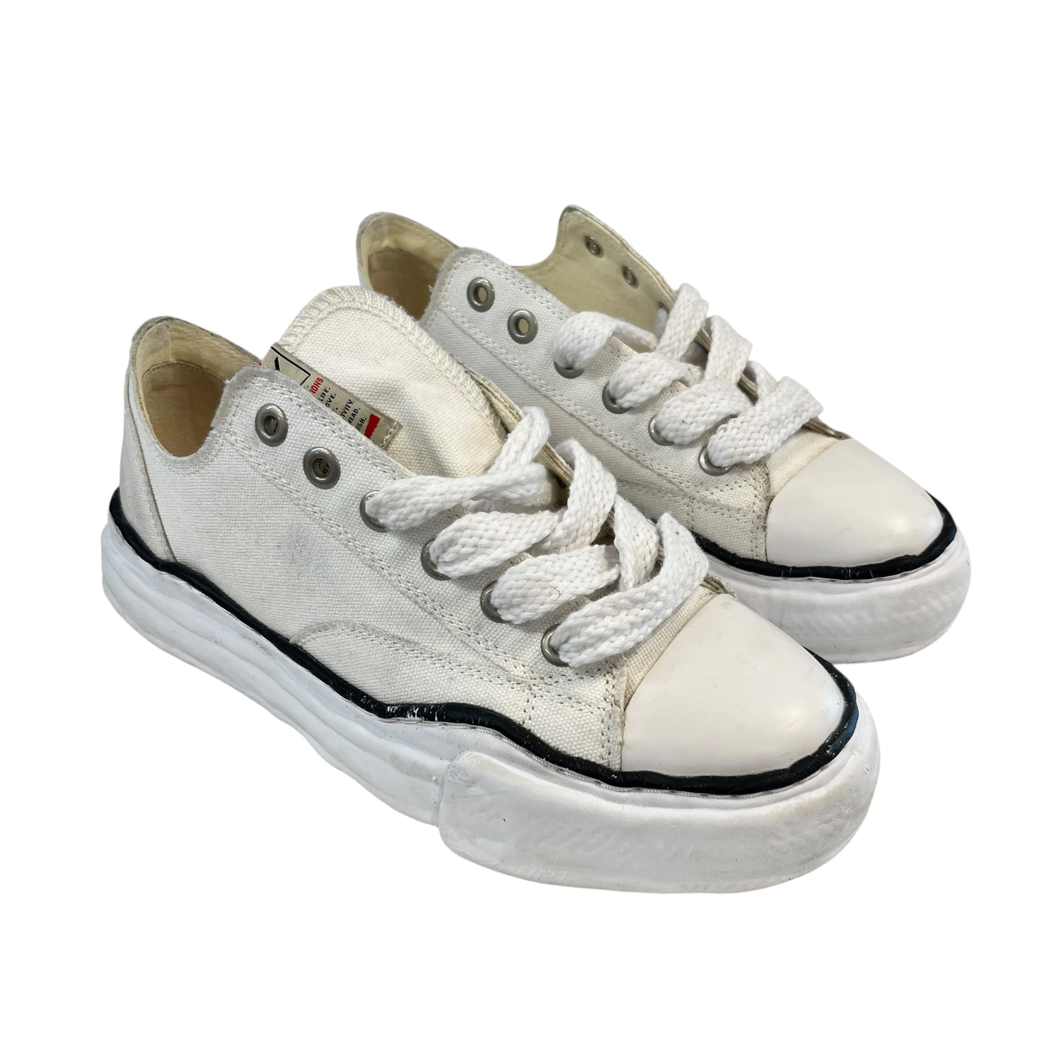 MIHARA YASUHIRO/Low-Sneakers/EU 41/Cotton/WHT/ view 1
