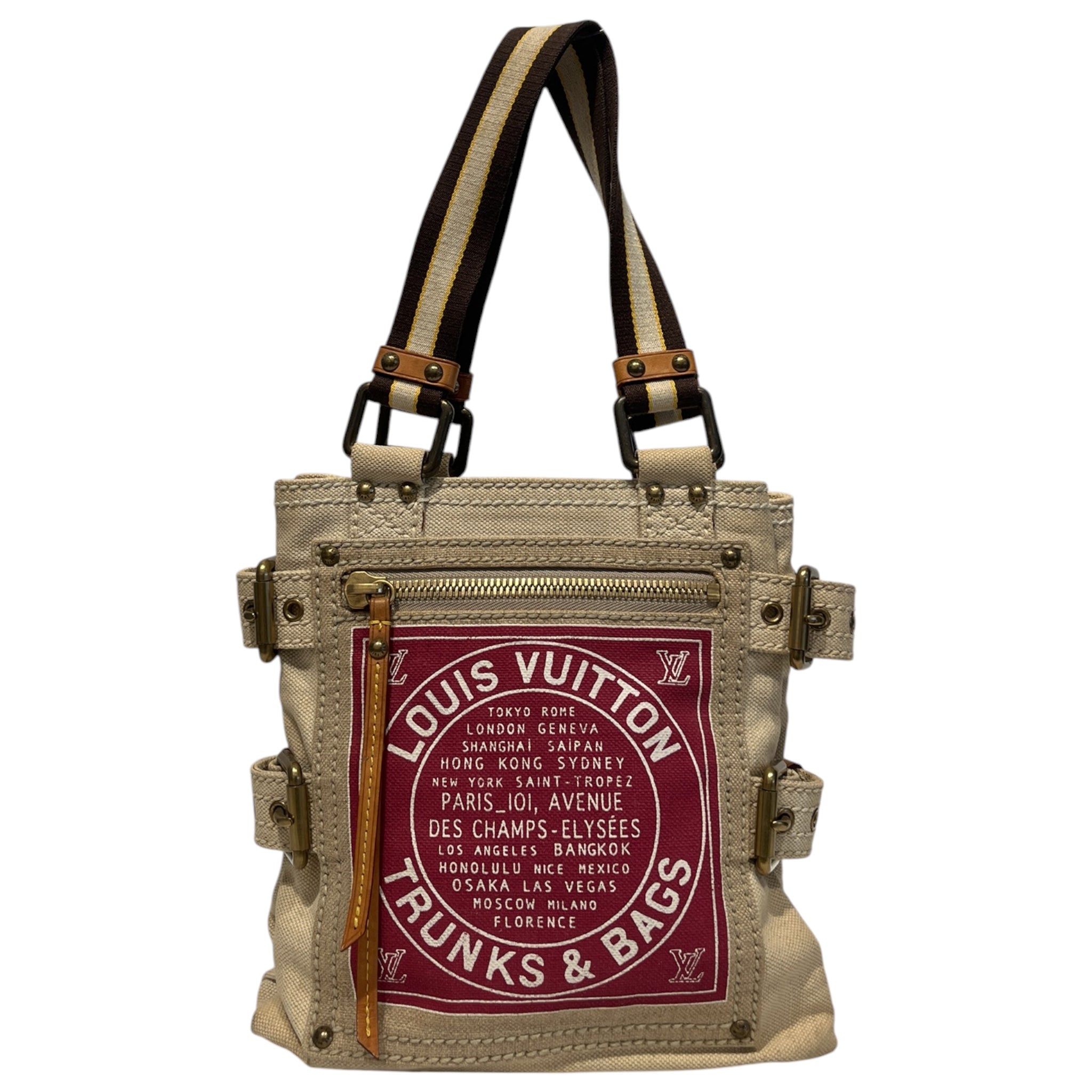 LOUIS VUITTON/Hand Bag/Graphic/Cotton/BEG/MI1005 view 1