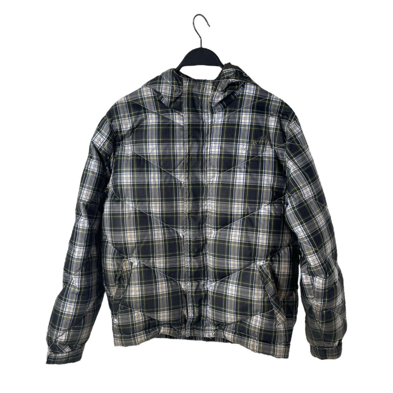 STUSSY/Puffer Jkt/S/Nylon/SLV/Border/rn94974