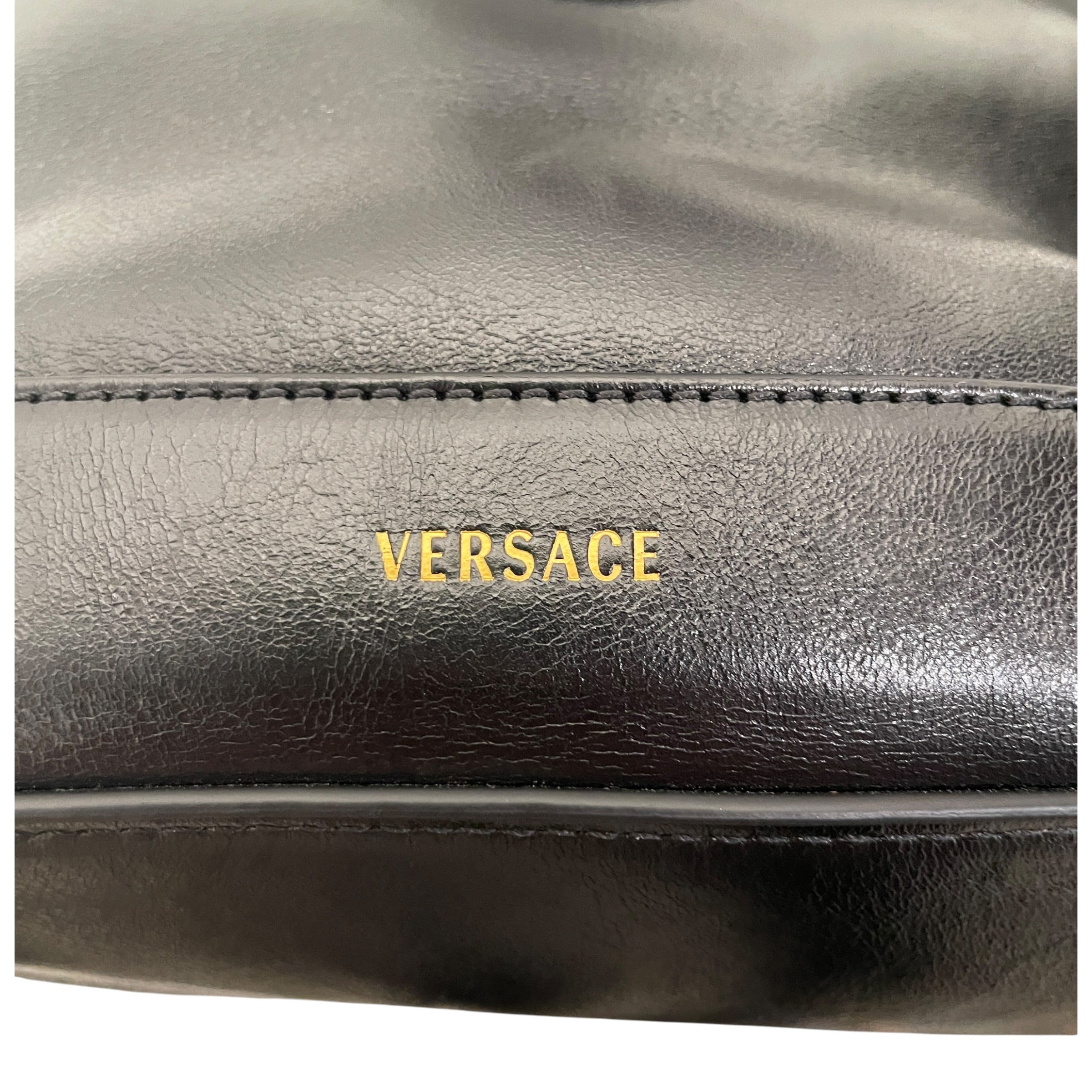 VERSACE/Hand Bag/Leather/BLK/LOGO/CHAIN view 4