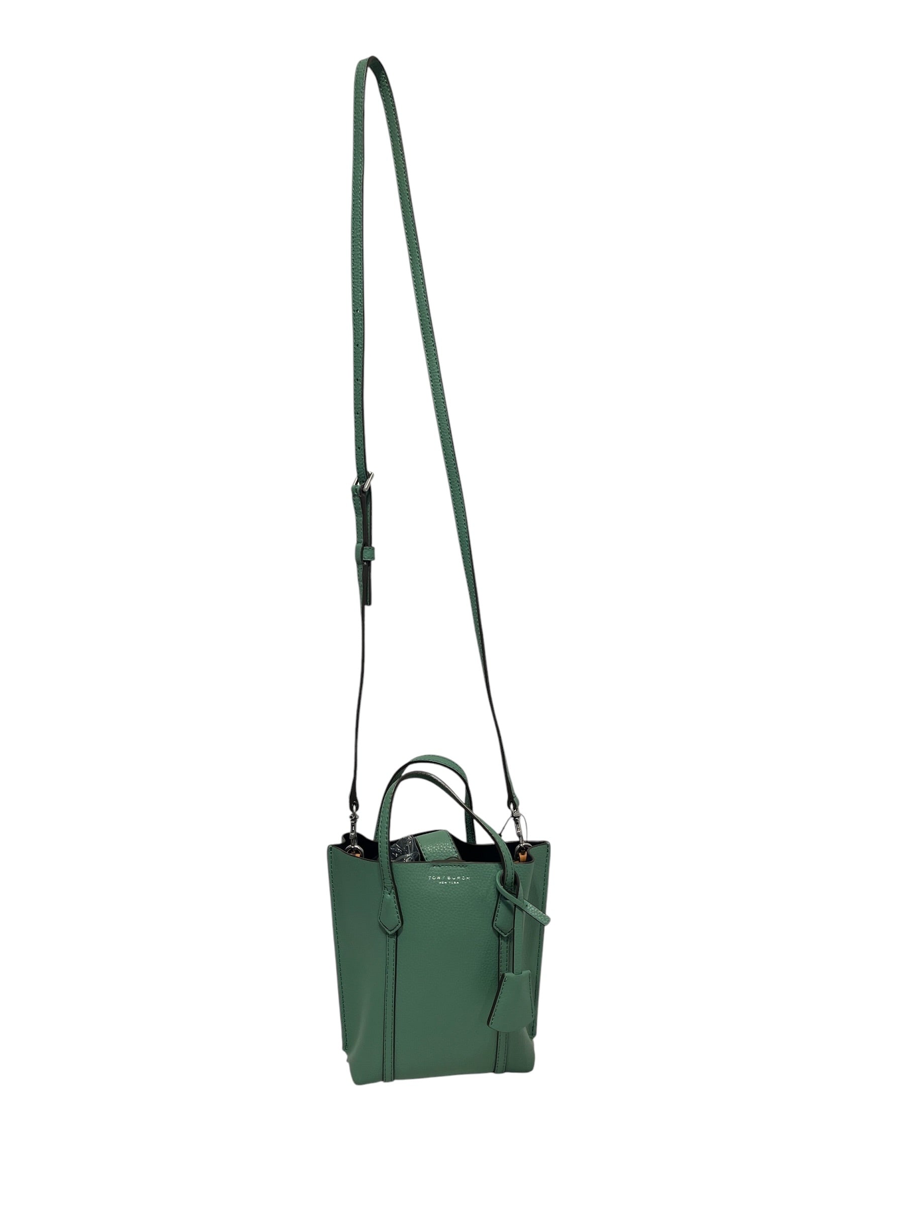 TORY BURCH/Tote Bag/Leather/GRN/Mini leather tote view 1