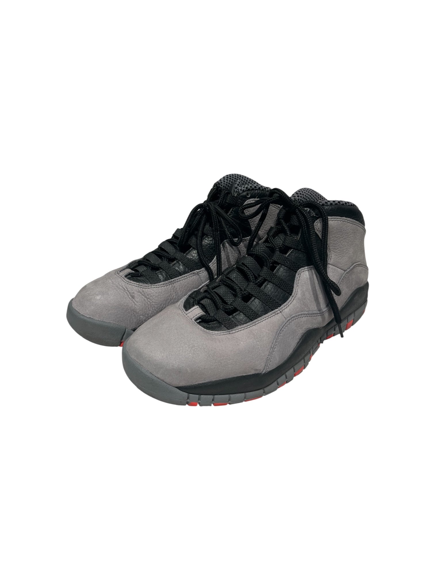 NIKE/AIR JORDAN 10 RETRO/Hi-Sneakers/US 9.5/Suede/GRY/310805-023 view 2