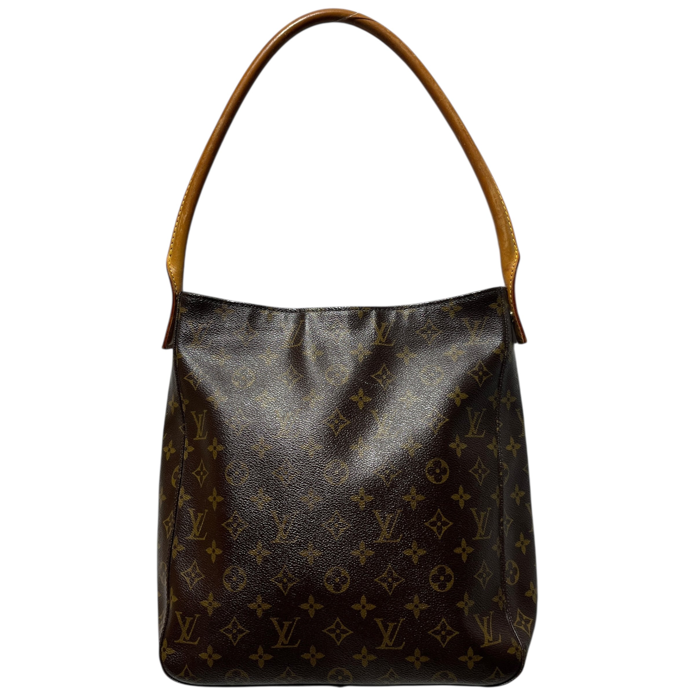 LOUIS VUITTON/Hand Bag/Monogram/Leather/BRW/LOOPING GM view 1