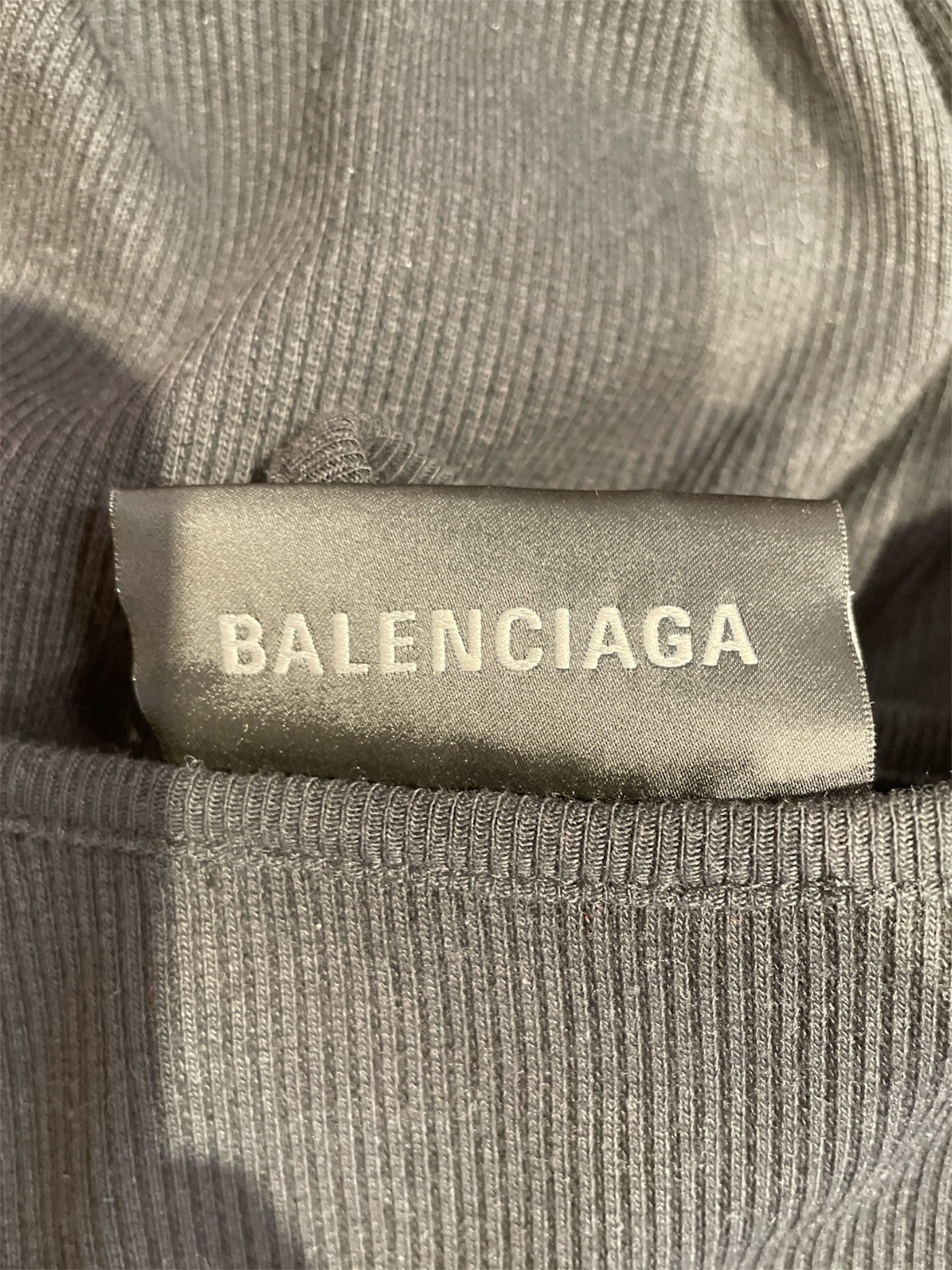BALENCIAGA/Camisole Dress/S/Cotton/BLK/ view 4