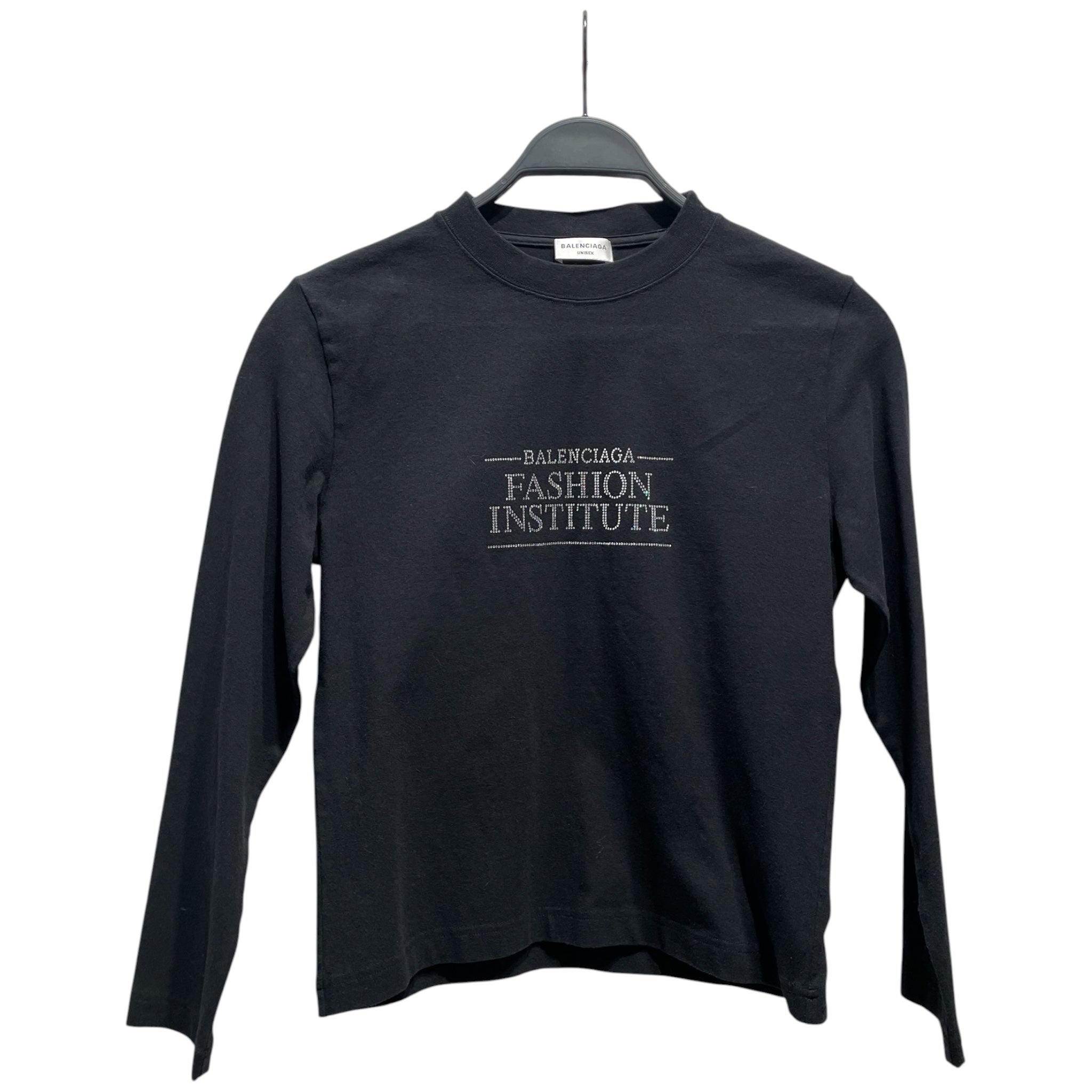 BALENCIAGA/LS T-Shirt/XL/Cotton/BLK/fashion institute view 1