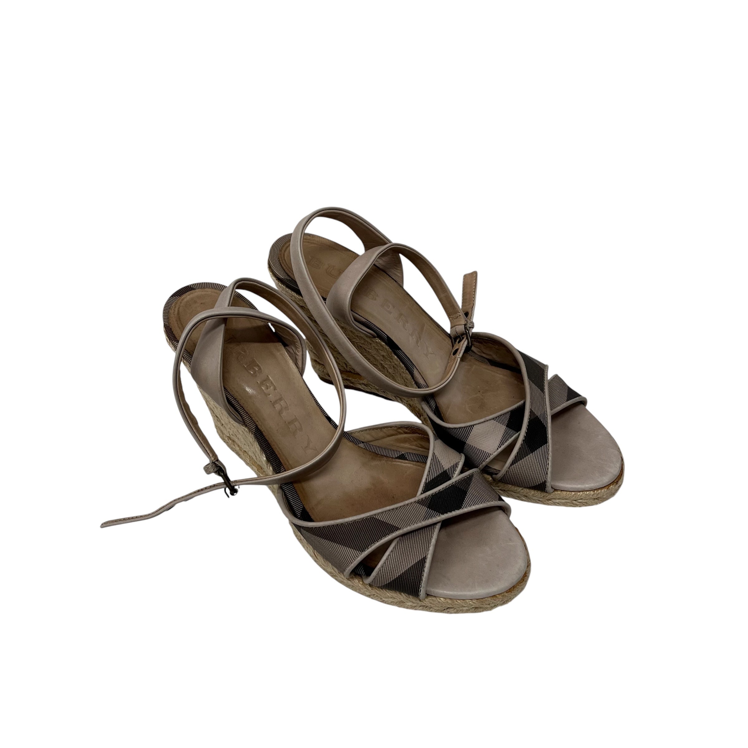 BURBERRY/Sandals/US 8/Leather/BEG/ view 1