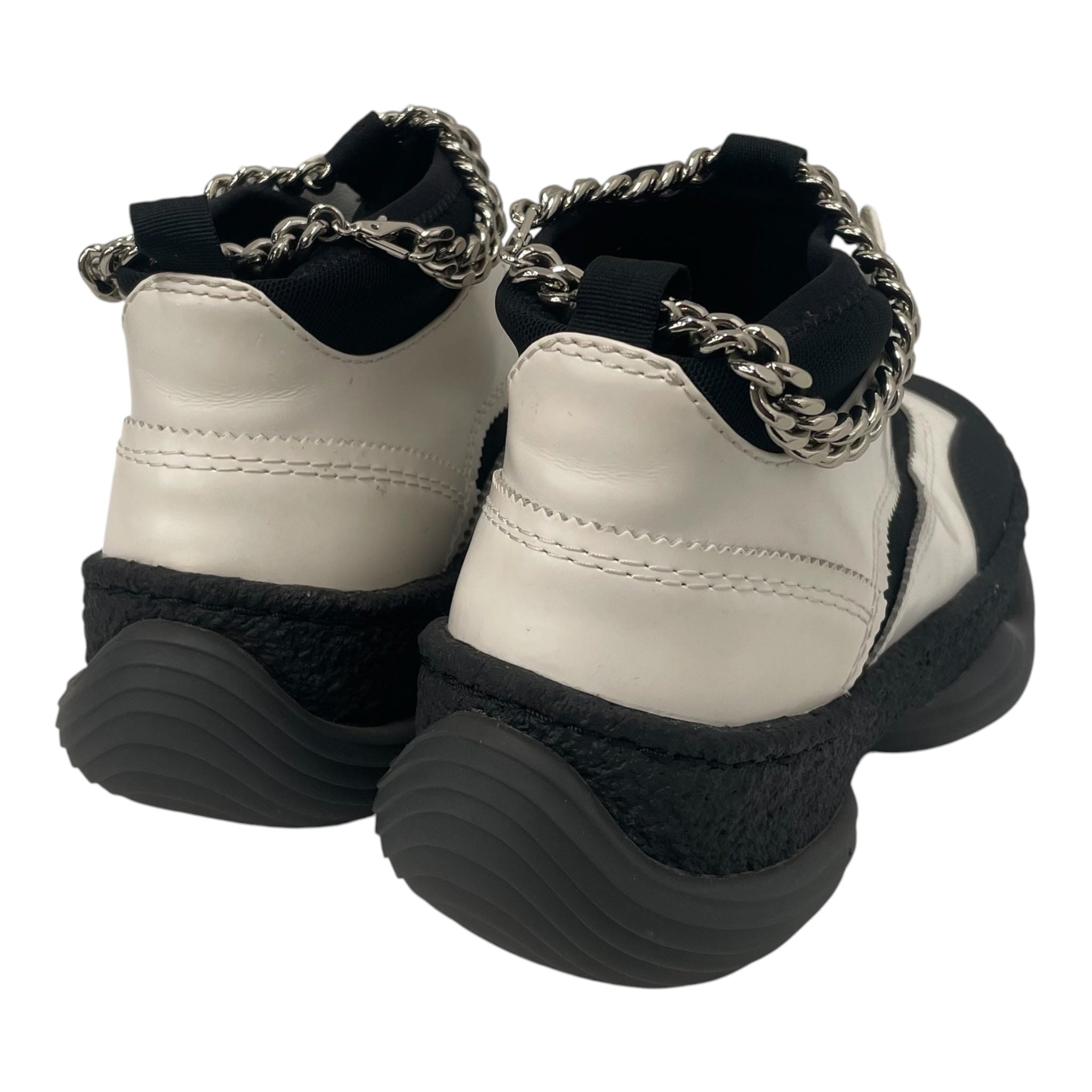 Alexander Wang/Low-Sneakers/US 7/Leather/WHT/BLACKWHITE view 2