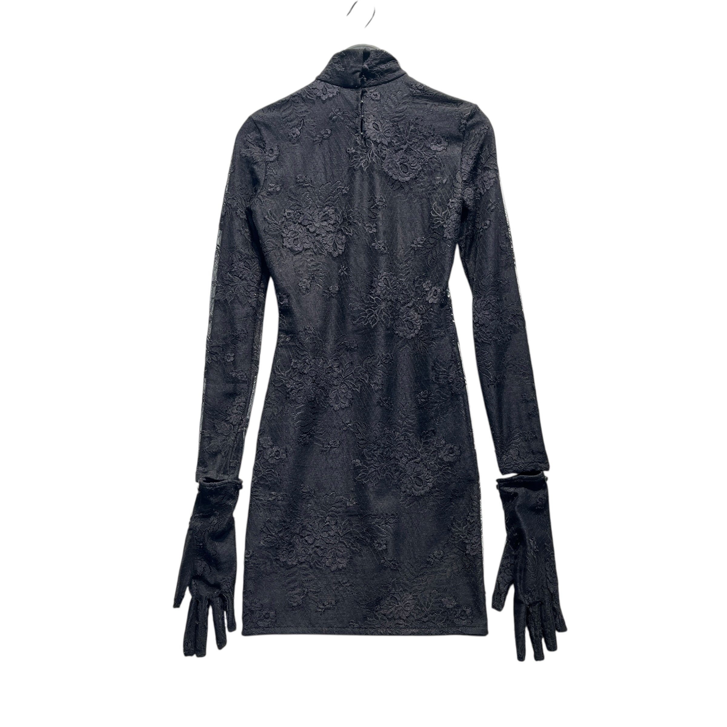 BALENCIAGA/LS Dress/34/Paisley/Cotton/BLK/w/ gloves view 2
