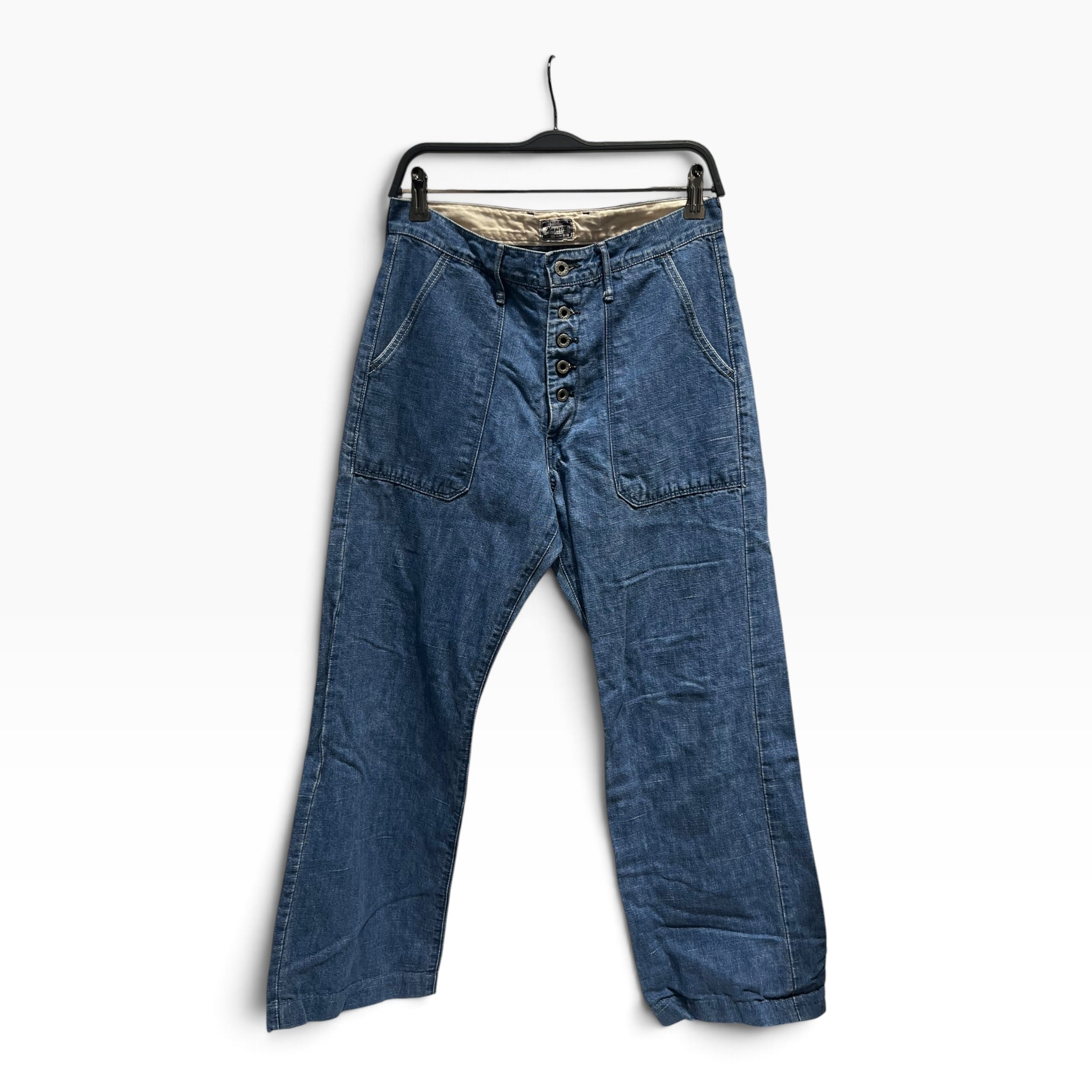 KAPITAL/Bootcut Pants/L/Denim/IDG/Raw Selvedge view 1