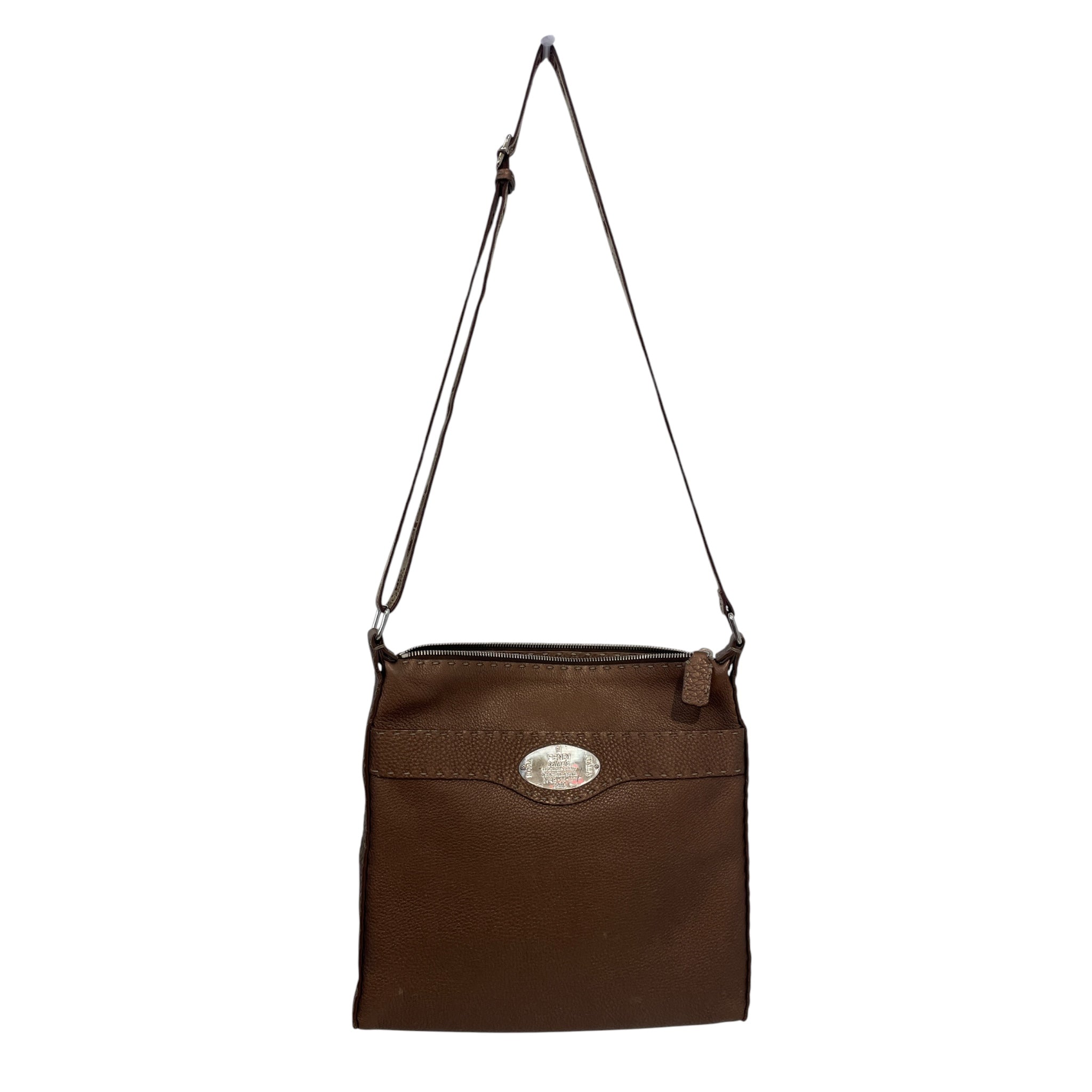 FENDI/Cross Body Bag/Leather/BRW/Selleria Bag view 1