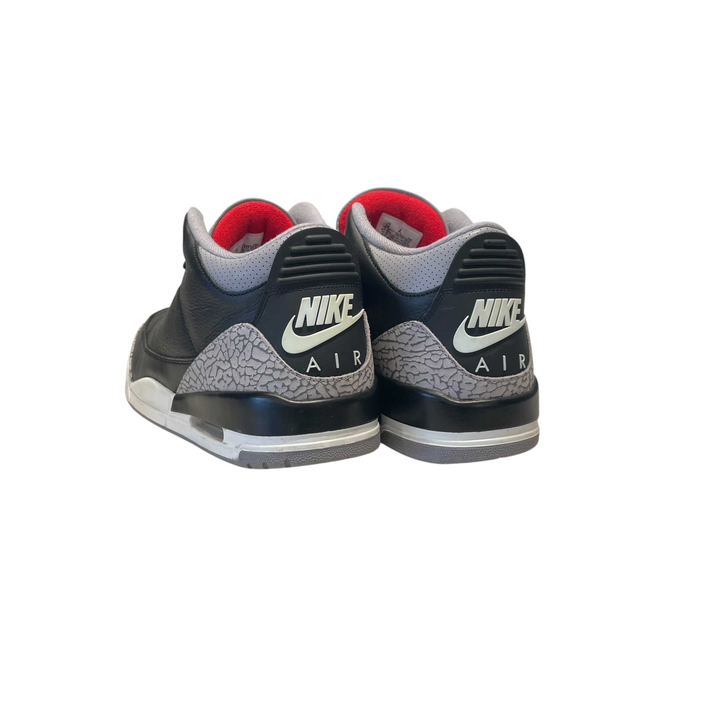 JORDAN BRAND/Low-Sneakers/US 14/Leather/BLK/AJ3 black cement view 2
