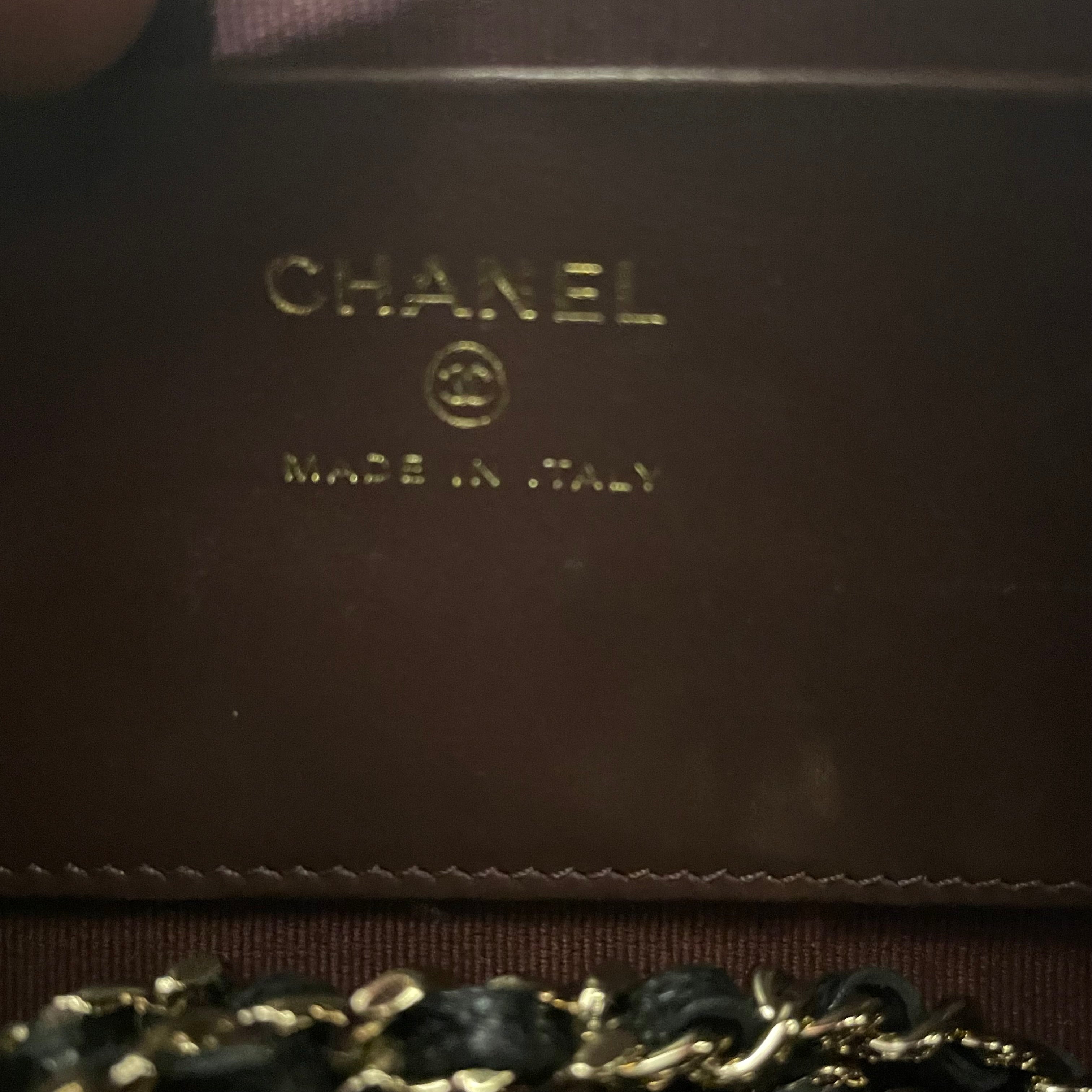 CHANEL/Cross Body Bag/Leather/BLK/MINI TIMELESS CLASSIC BARREL view 8