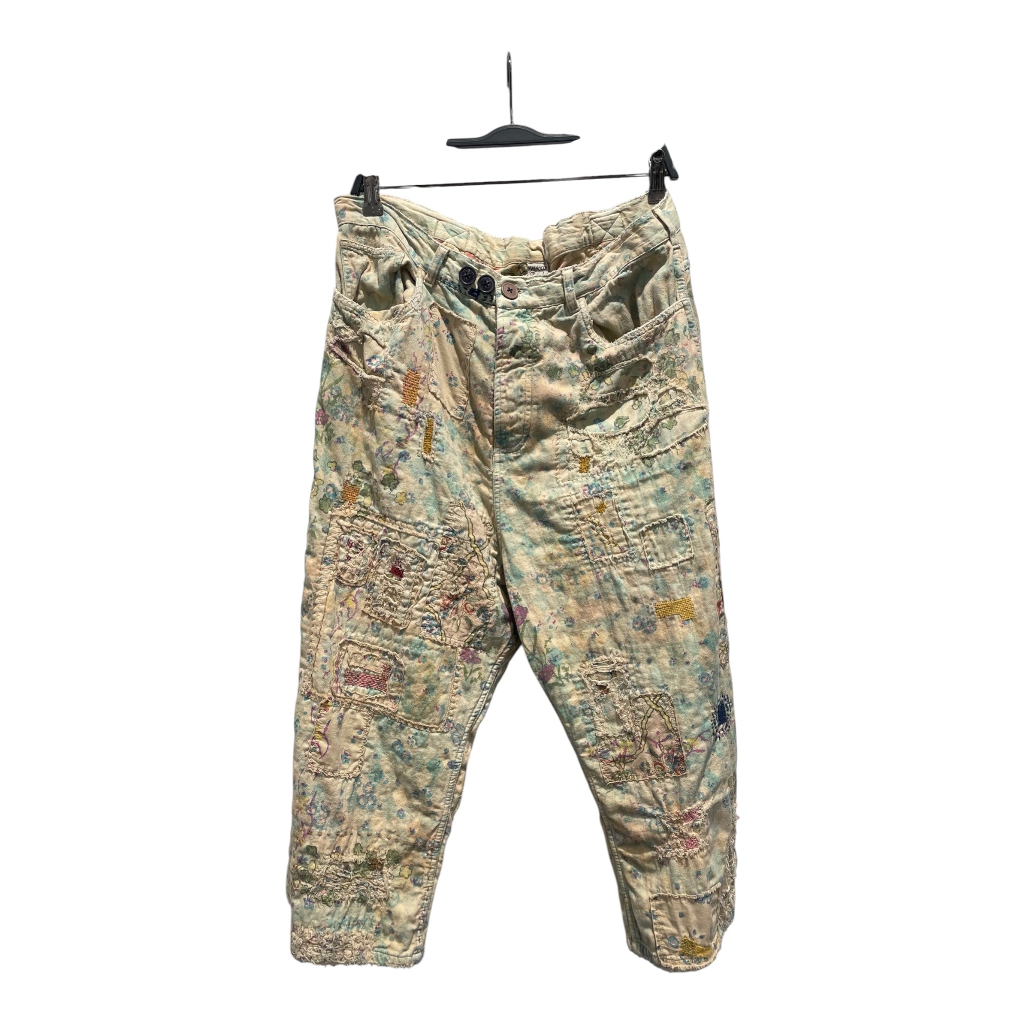 Magnolia Pearl/Cropped Pants/S/Floral Pattern/Denim/CRM/Floral All Over Print view 1