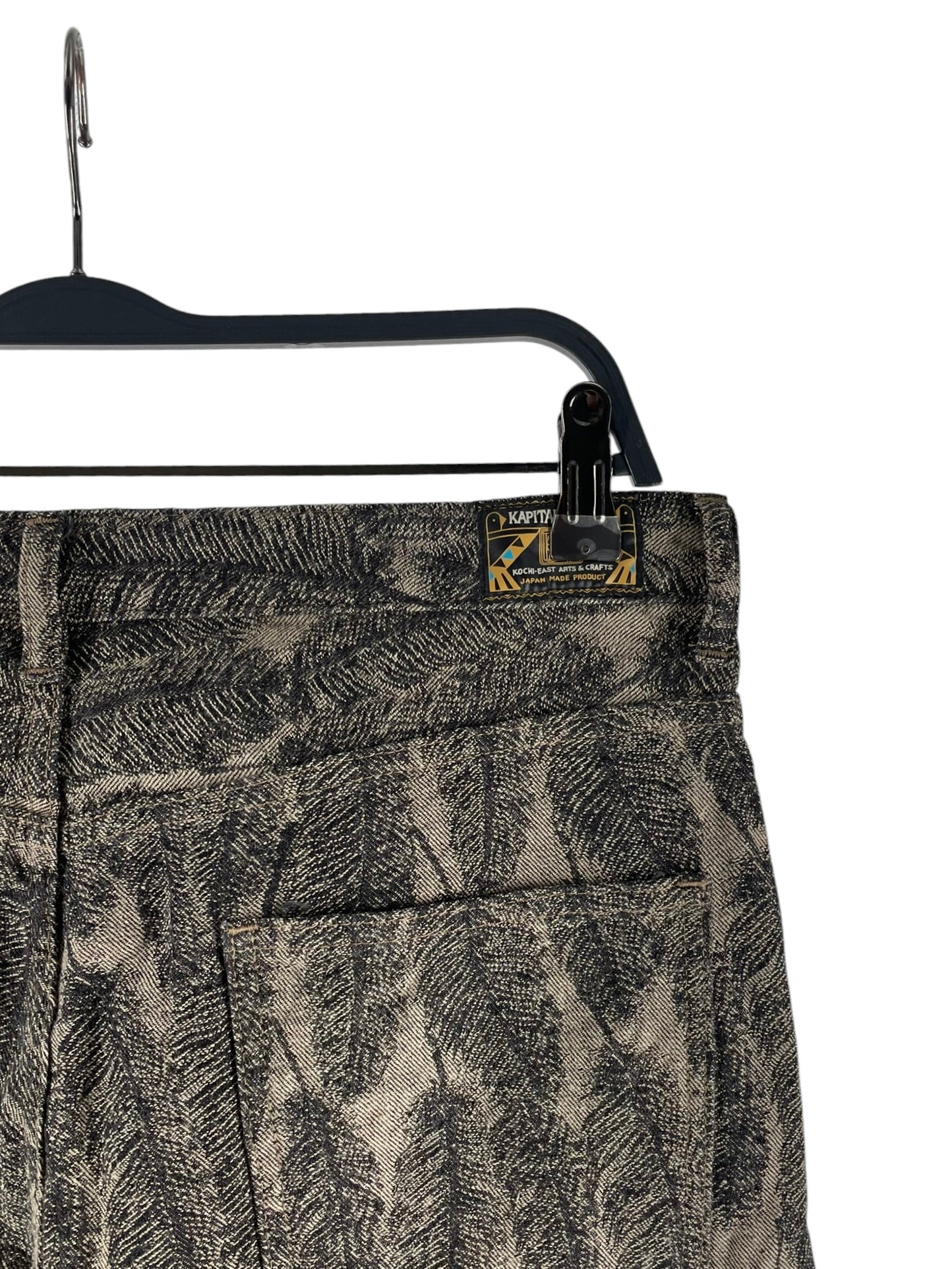 KAPITAL/Pants/36/Cotton/BRW/All Over Print/KAPTIAL MAGPIE FLARE JEANS view 4