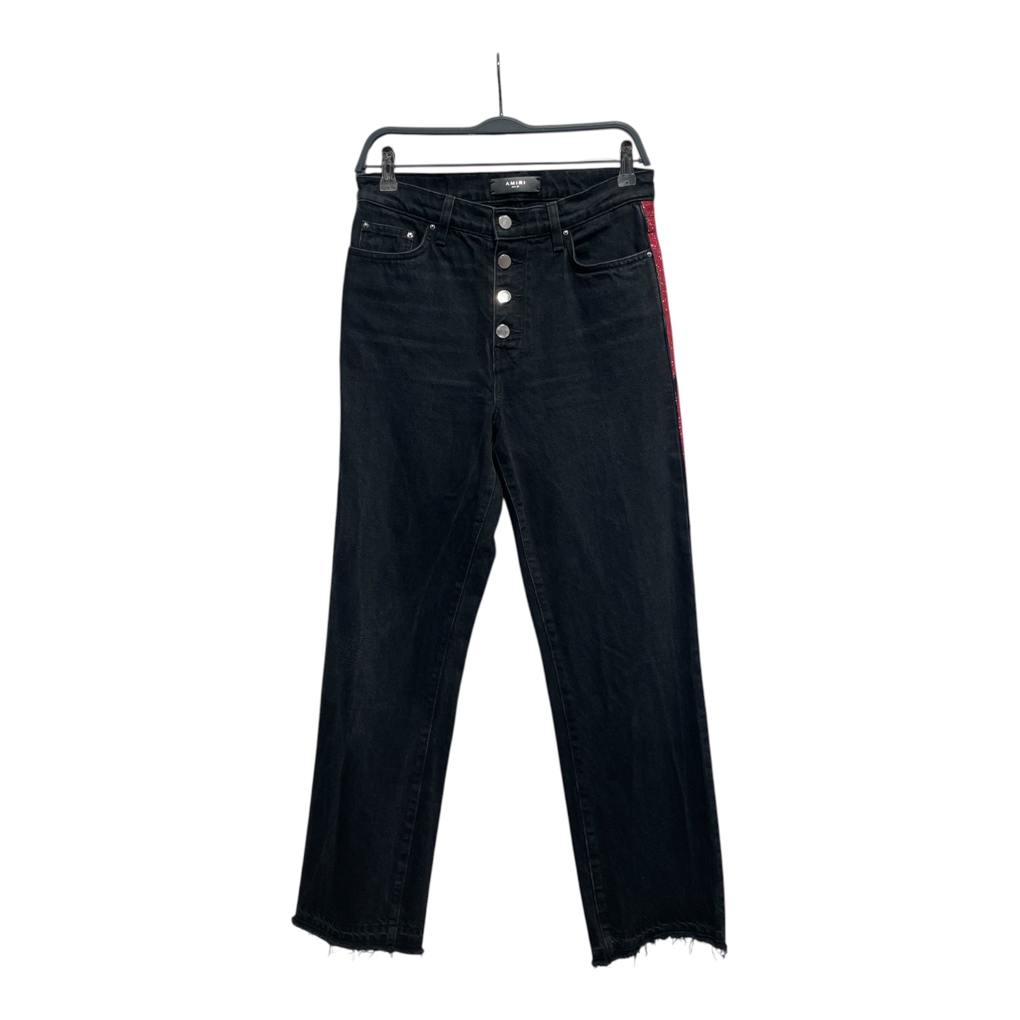 AMIRI/Pants/26/Denim/BLK/red glitter strip view 1