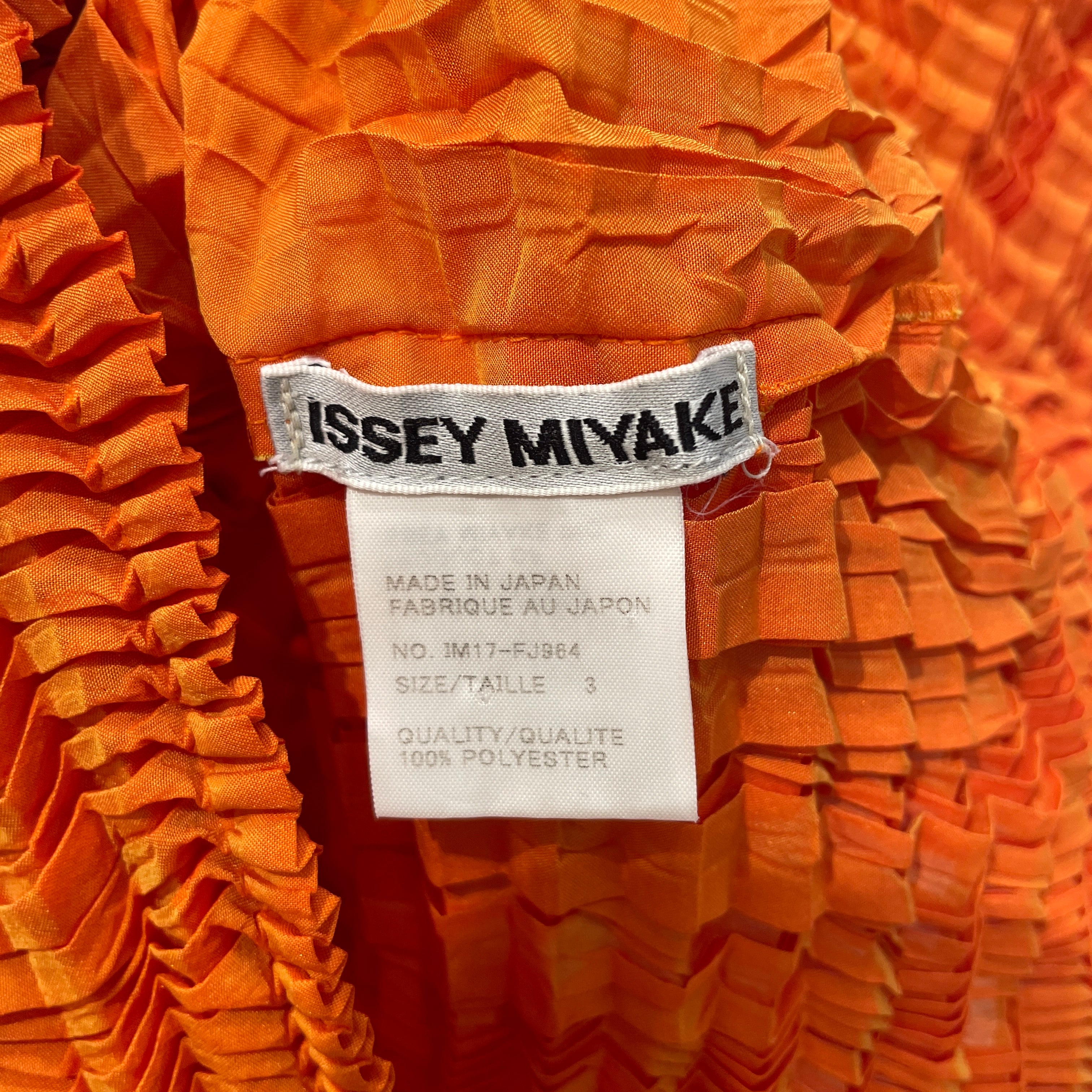 PLEATS PLEASE ISSEY MIYAKE/LS T-Shirt/3/Polyester/ORN/High Neck/ view 3