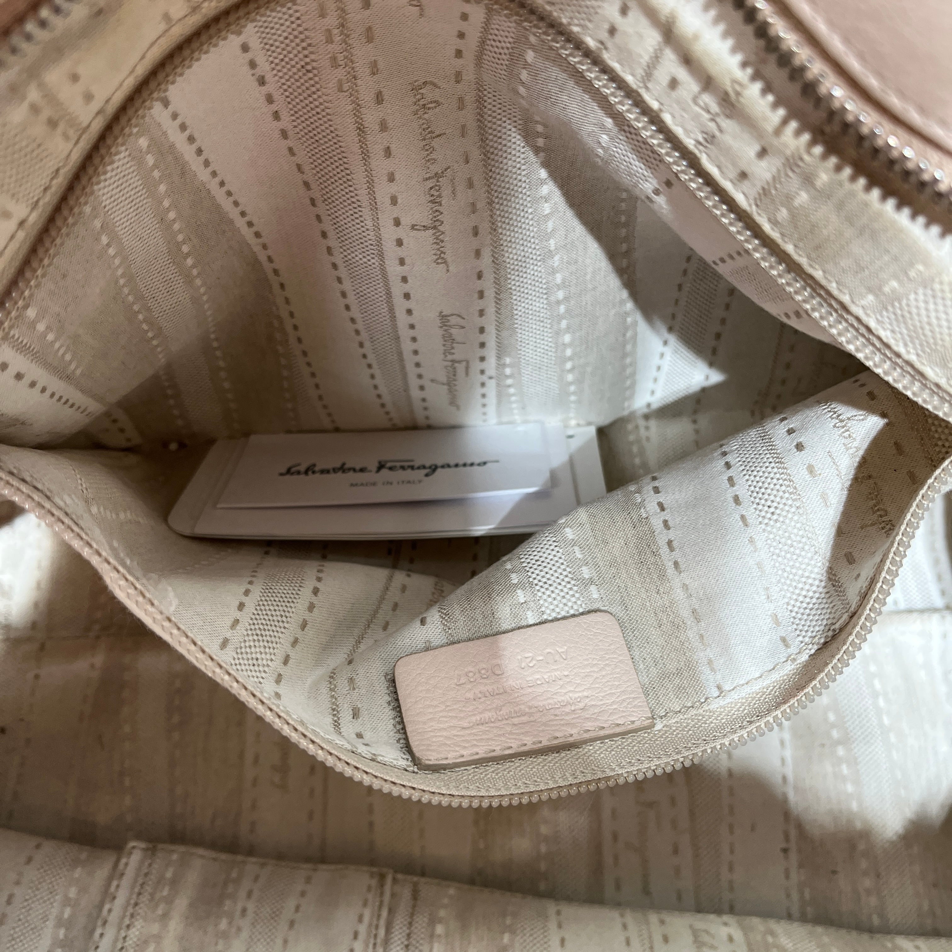 Salvatore Ferragamo/Tote Bag/Leather/PNK/braided trim w studs view 5