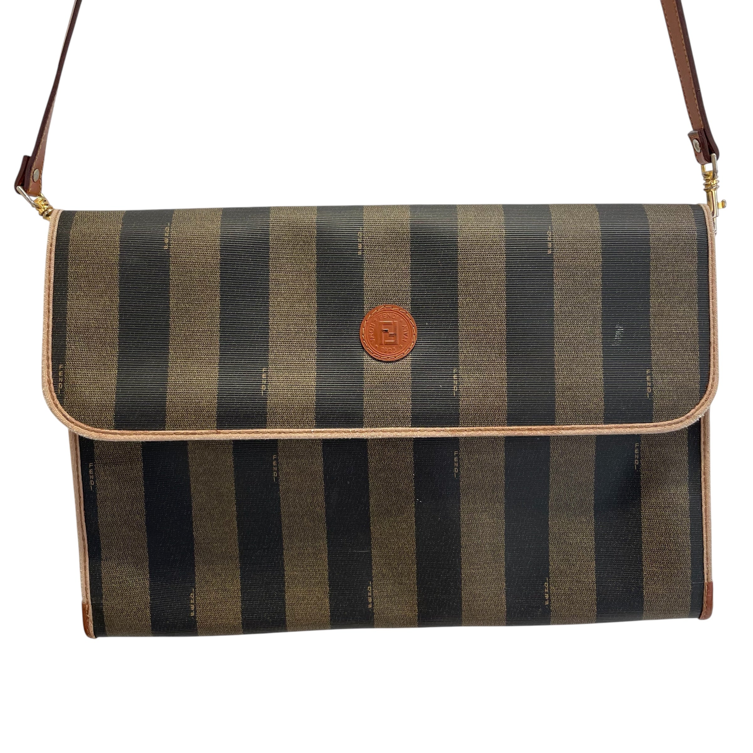 FENDI/Cross Body Bag/Stripe/GRY/PEQUIN VTG CROSSBODY view 3