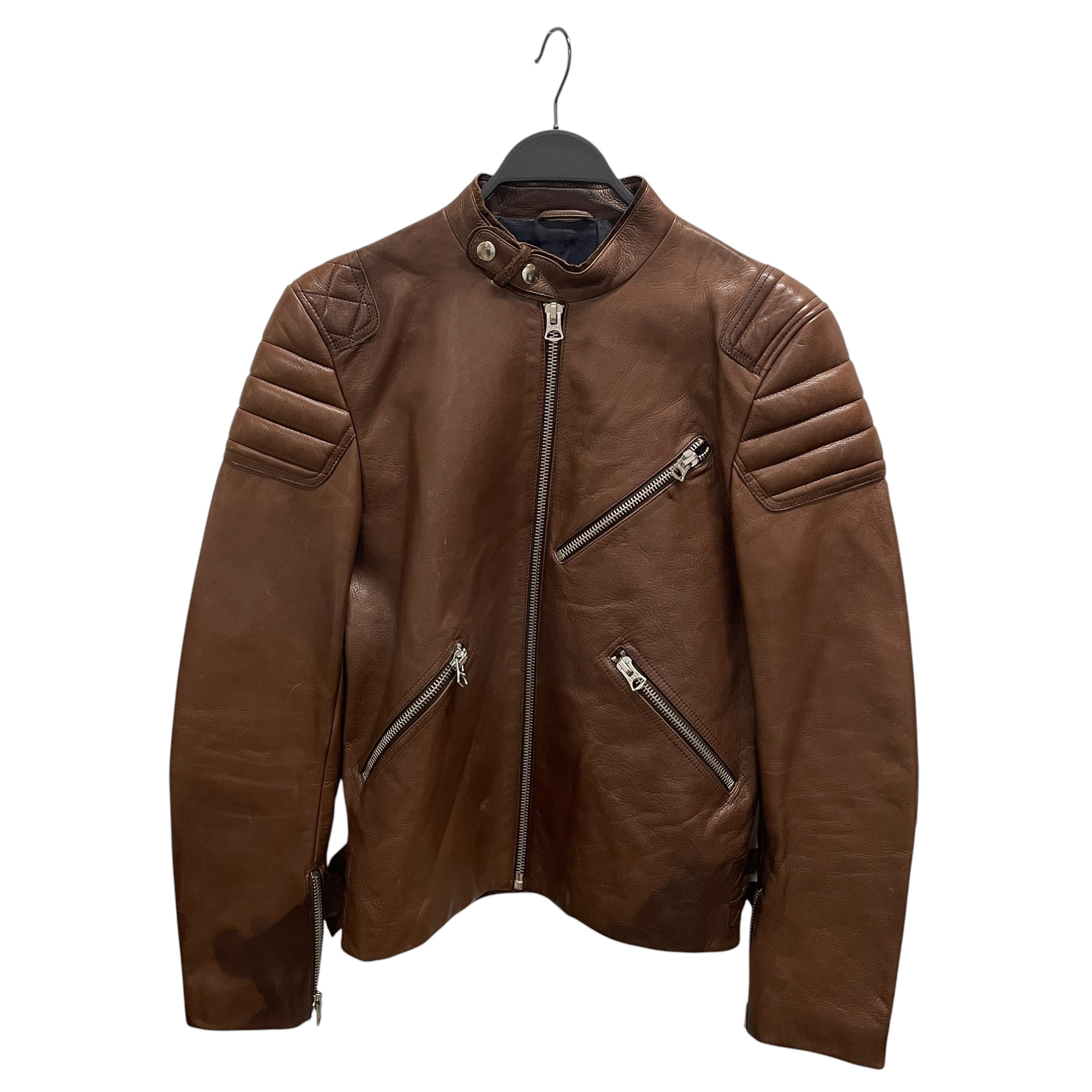 Acne Studios/Leather Jkt/48/Leather/BRW/OLIVER US14 view 1