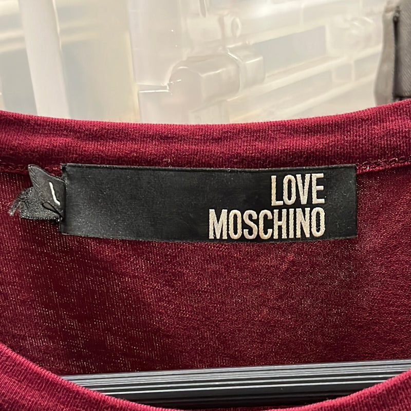 LOVE MOSCHINO/LS T-Shirt/L/Cotton/BRD/