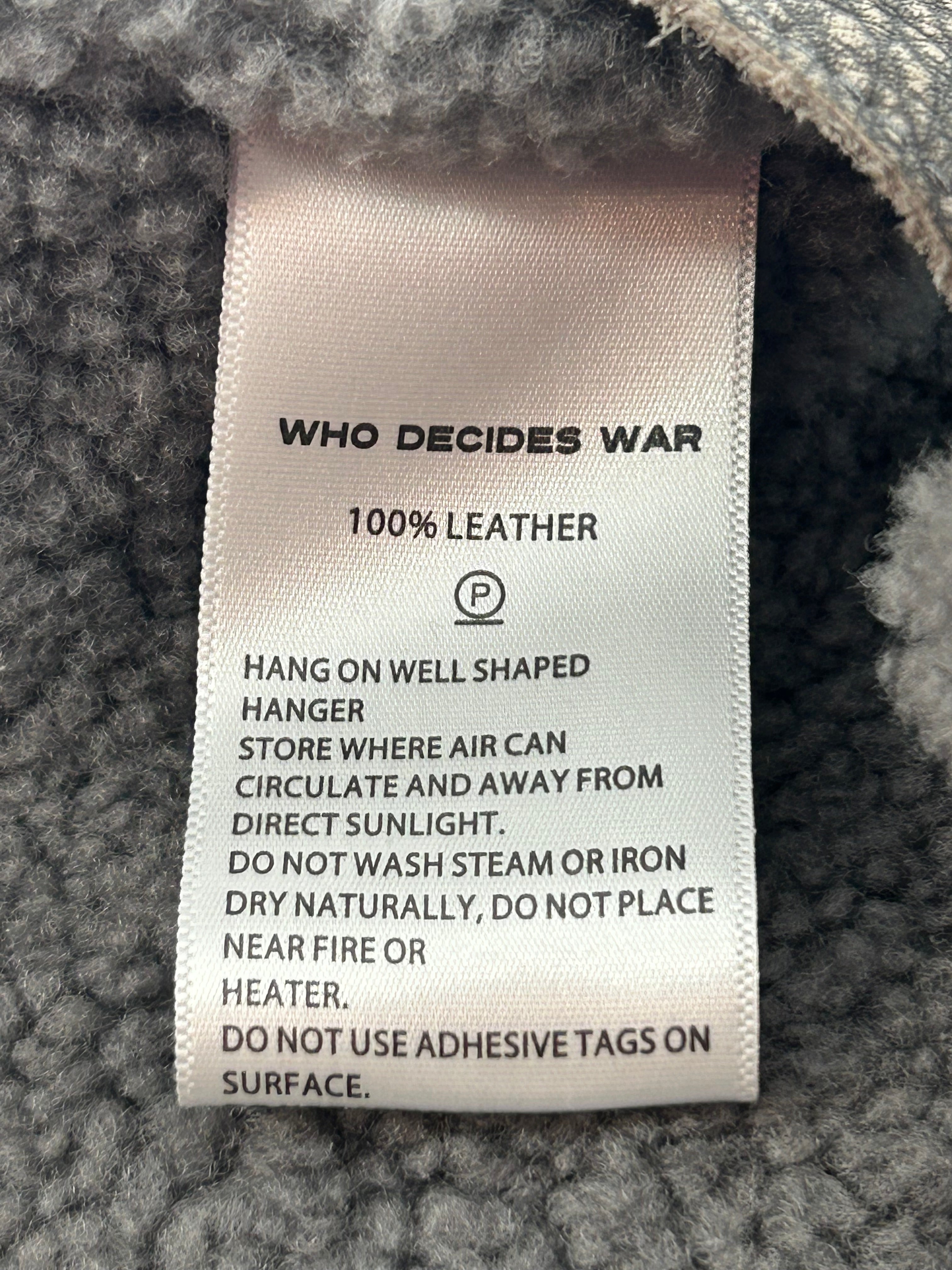 WHO DECIDES WAR/Vest/M/Leather/GRY/bullet vest view 3