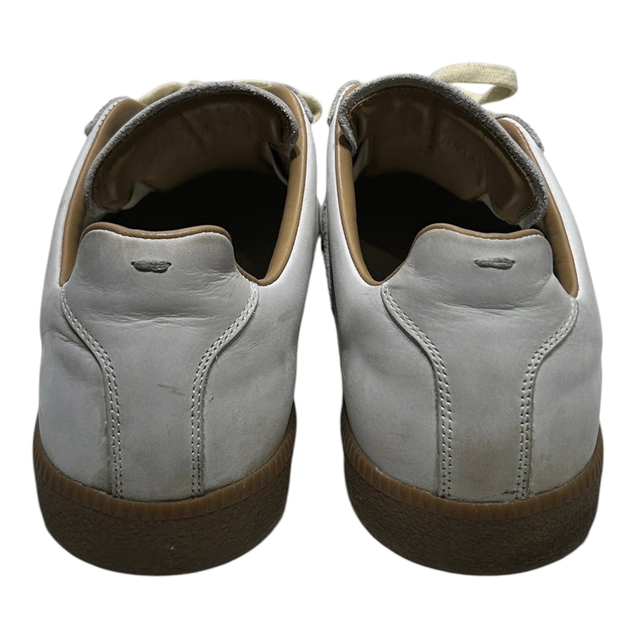 Maison Margiela/Low-Sneakers/EU 45/Suede/WHT/paint splatter replica view 5