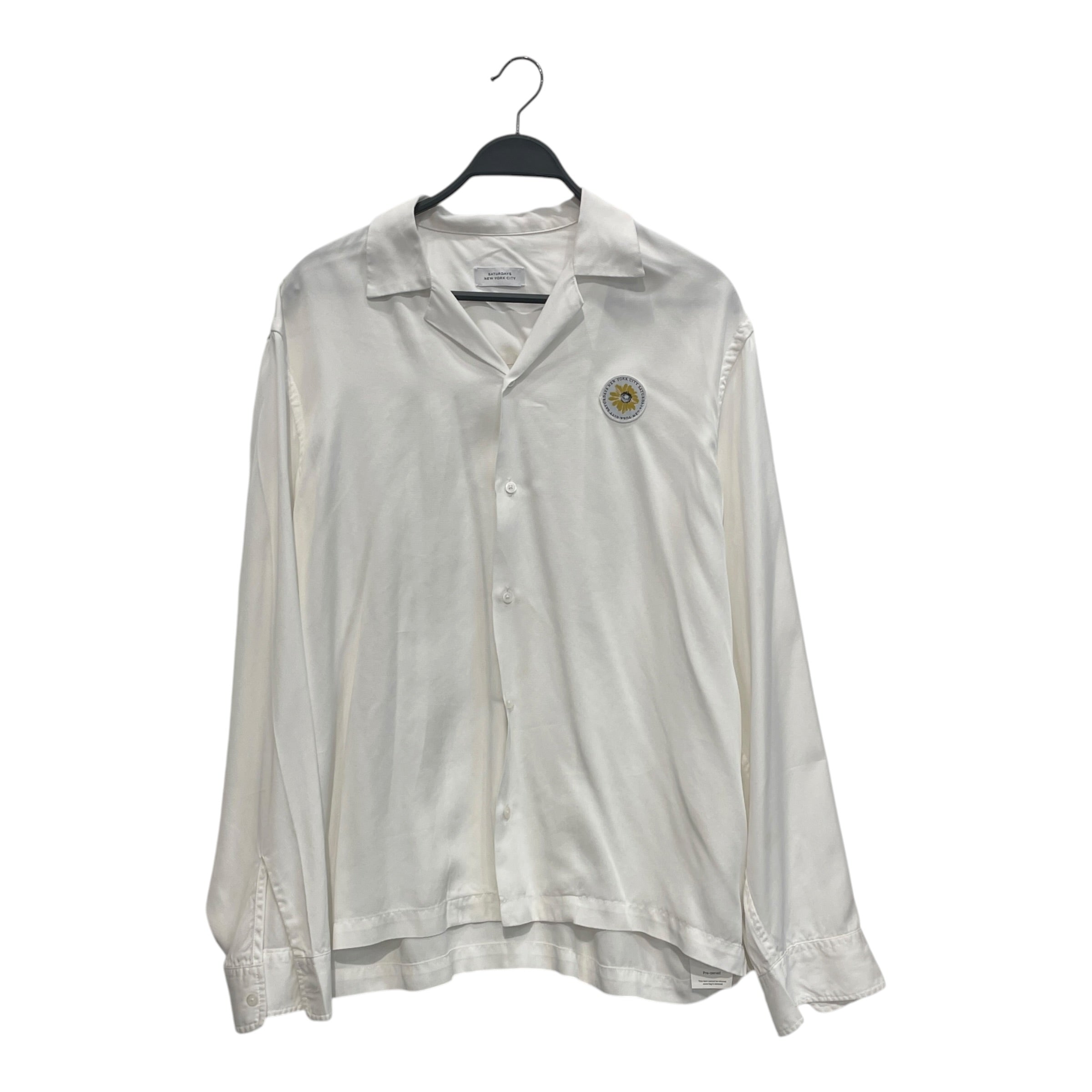 SaturdaysNYC(SATURDAYS SURF NYC)/LS Shirt/XL/WHT/MARCO FLOWER PATCH view 1