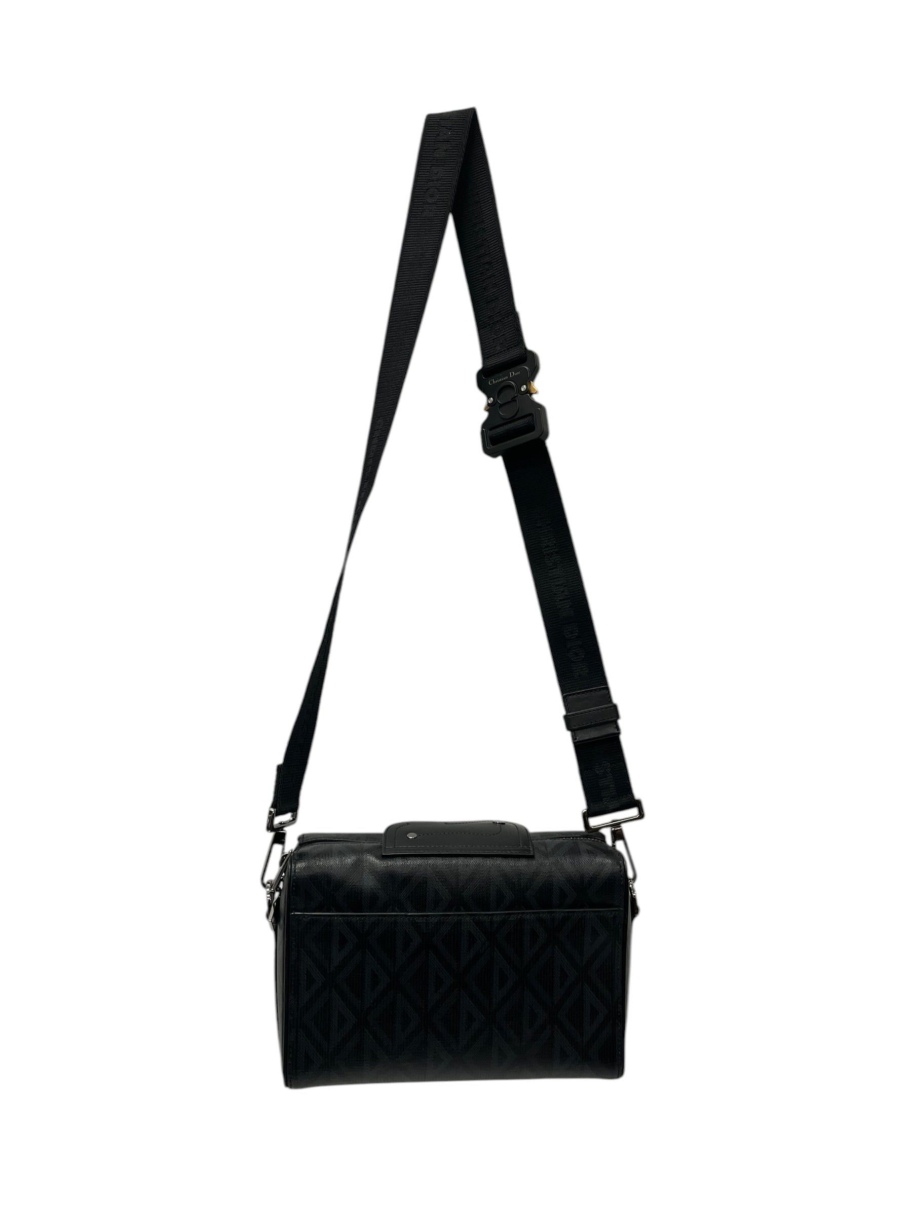 Christian Dior/Cross Body Bag/S/Monogram/Leather/BLK/2023 CD DIAMOND CROSSBODY BAG view 2