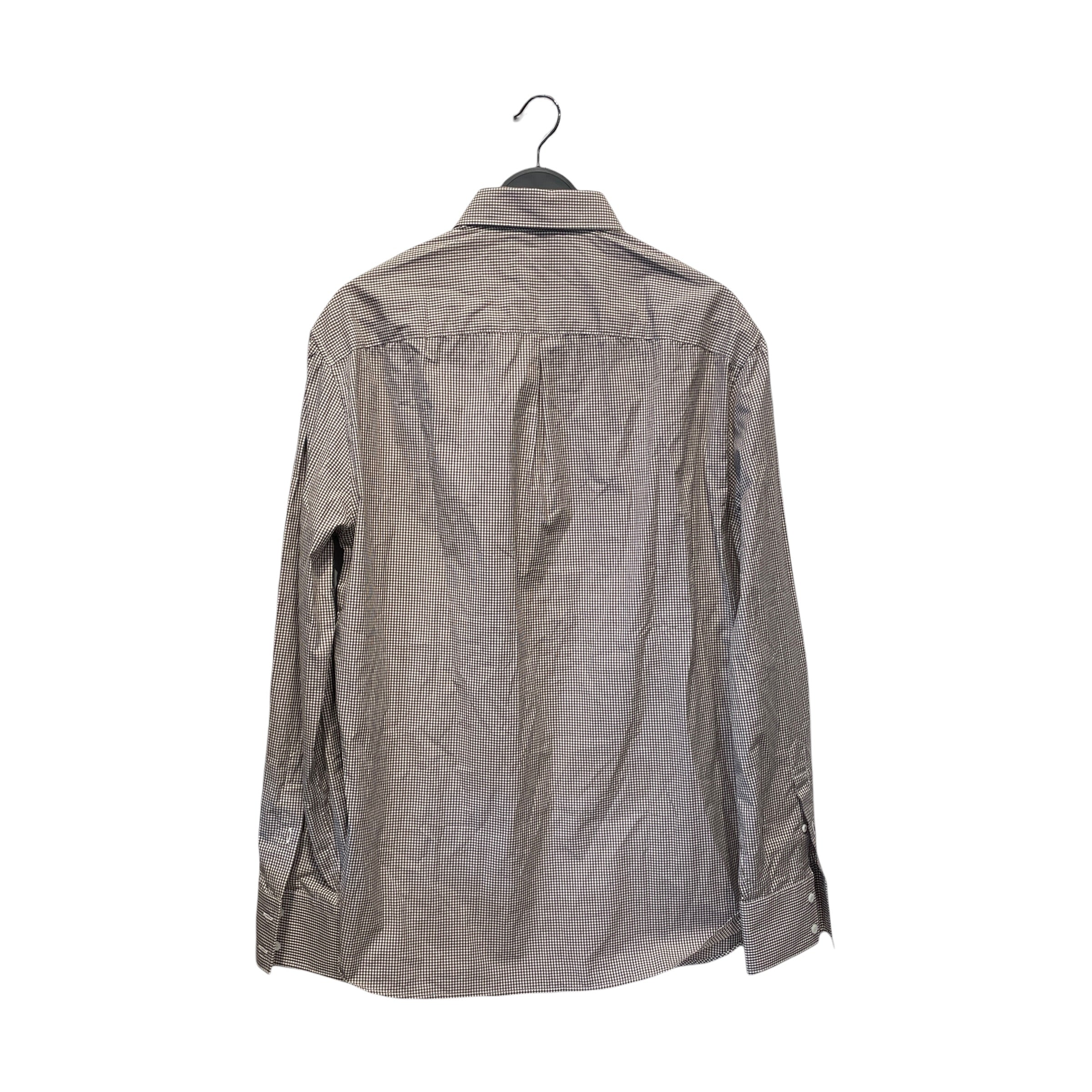 BRUNELLO CUCINELLI/LS Shirt/XXL/Cotton/BRW/Plaid/ view 2