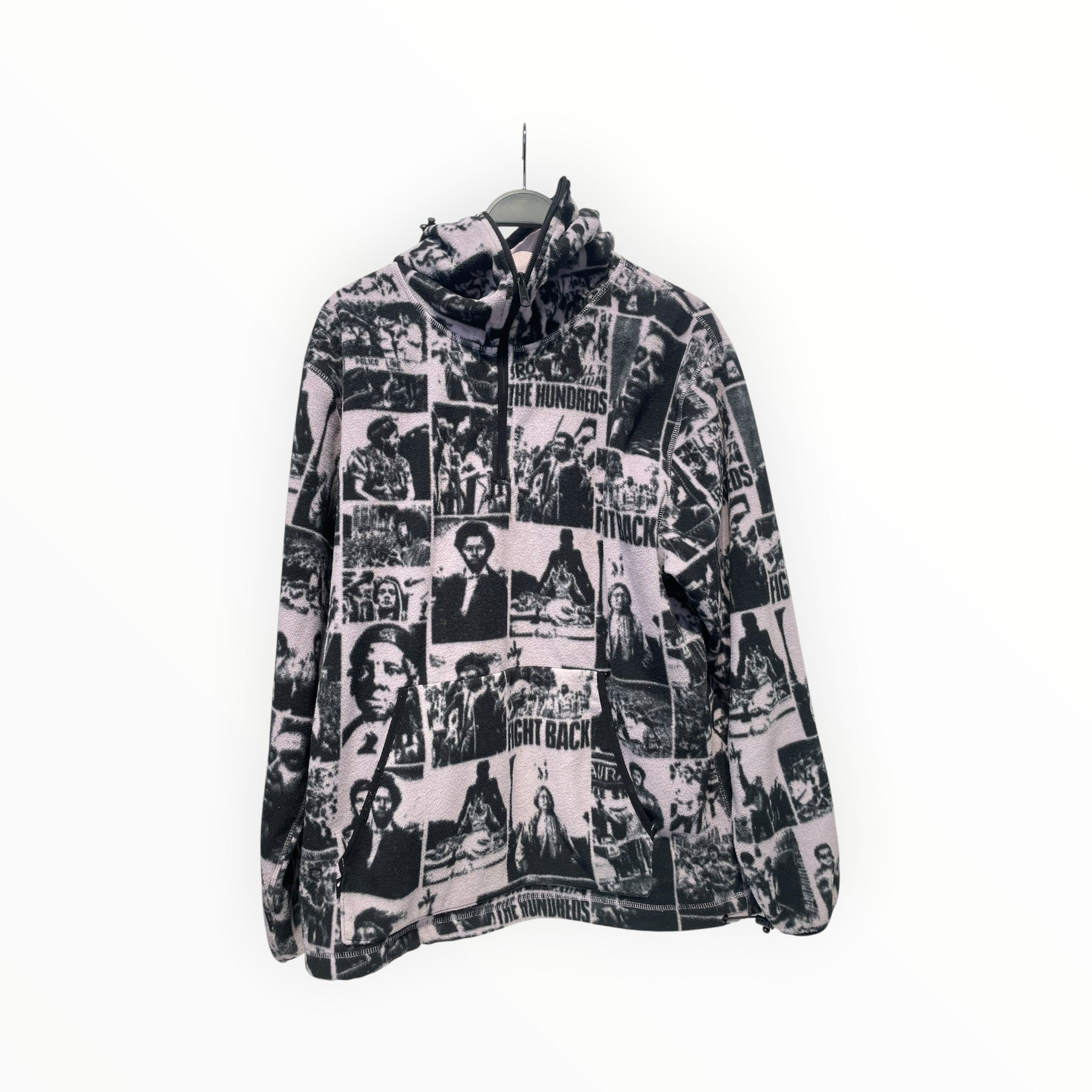 THE HUNDREDS/Zip Up Hoodie/L/All Over Print/Cotton/PPL/ view 1