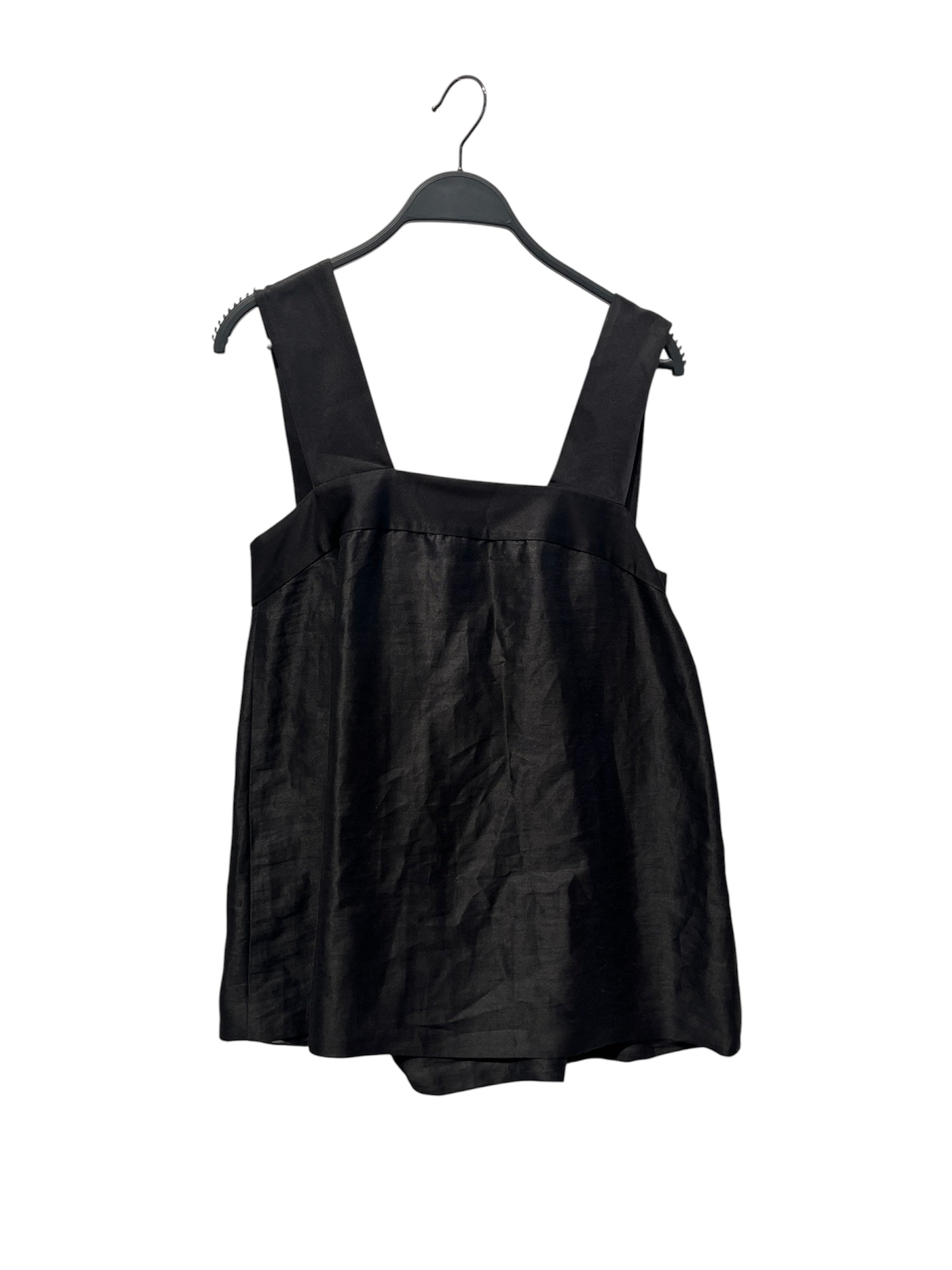 DRIES VAN NOTEN/Blouse/38/Polyester/BLK/Tie Back view 1