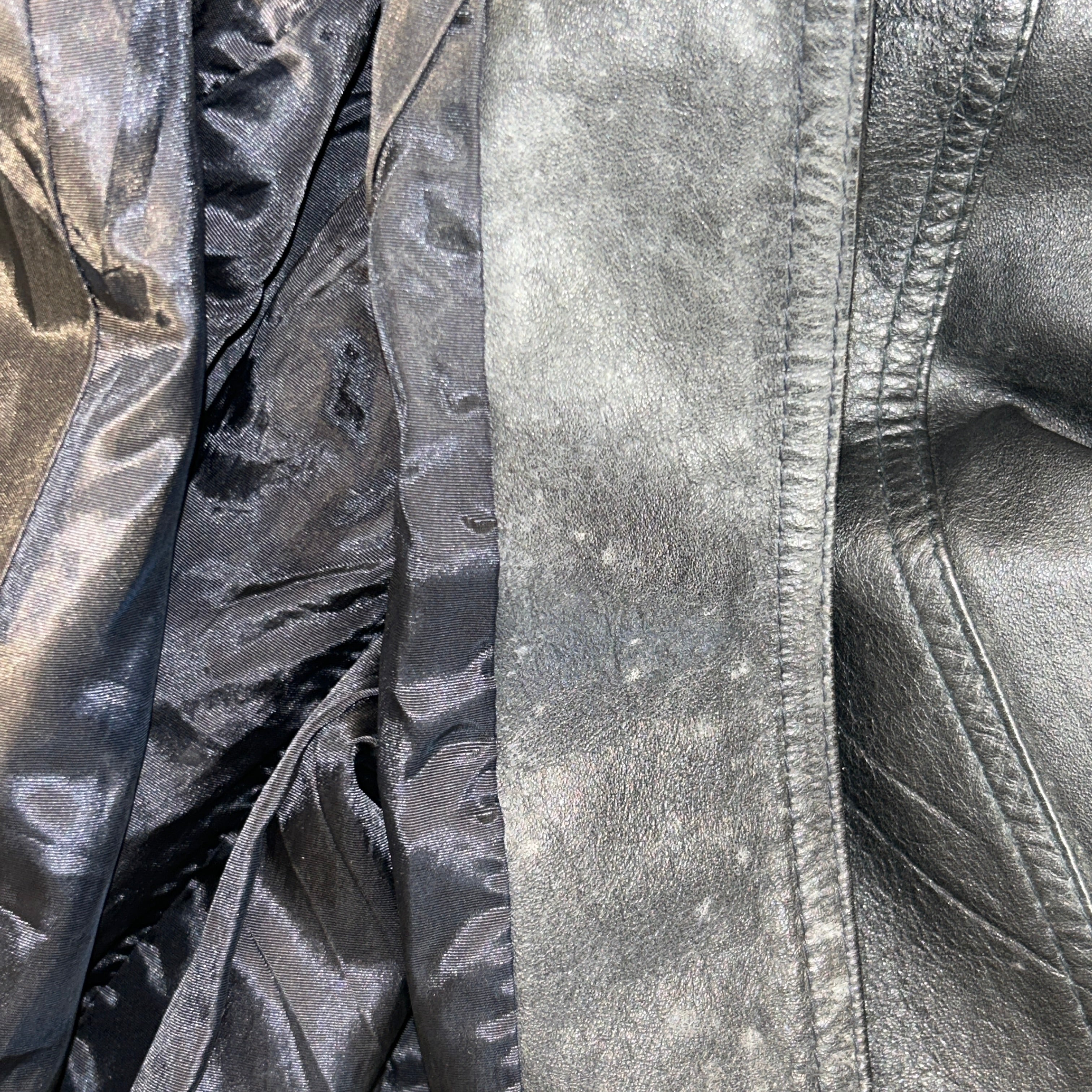 Vintage/Coat/8/Leather/BLK/Belted Trench view 12