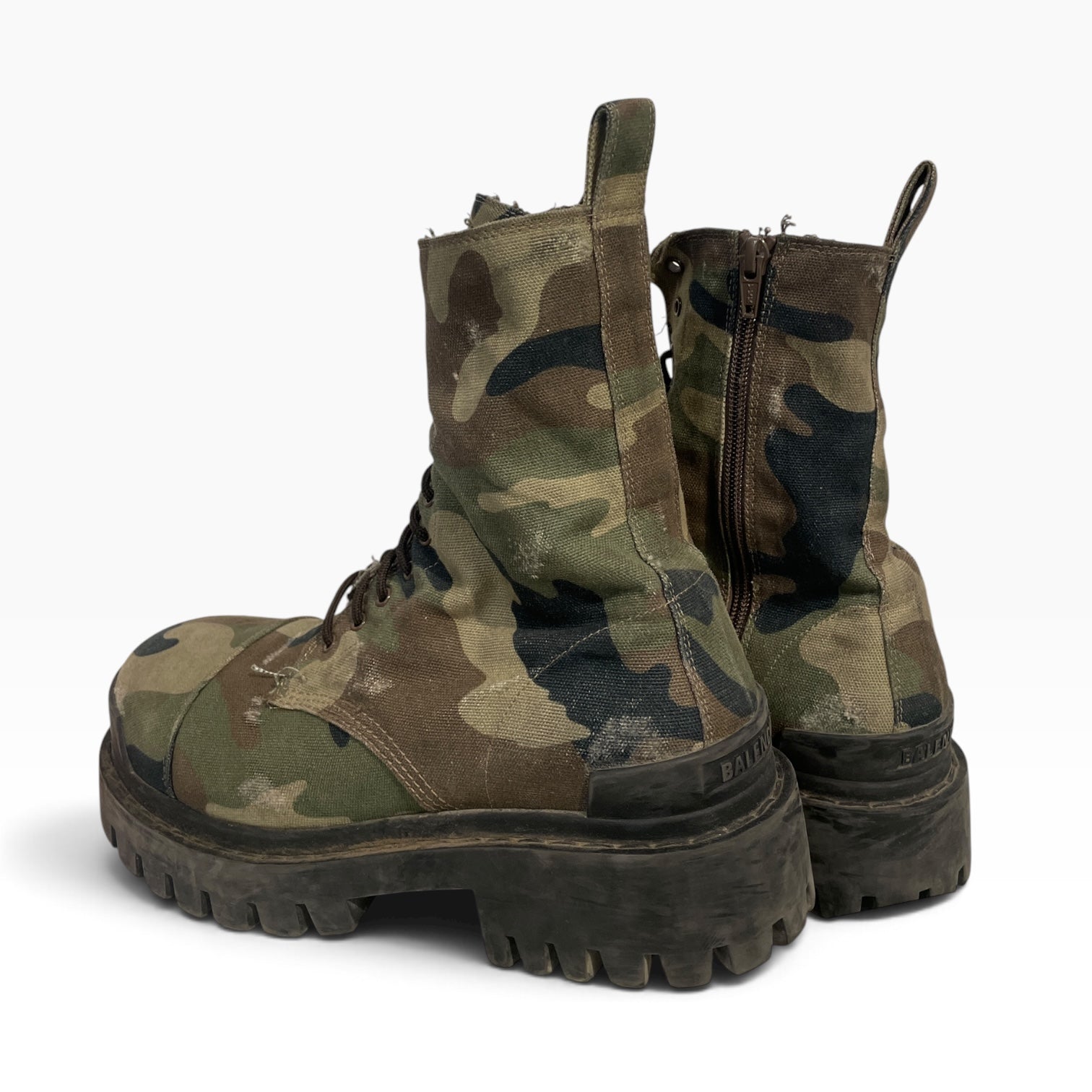 BALENCIAGA/Shoes/US 9/Camouflage/Cotton/GRN/CAMO STRIKER BOOT view 2