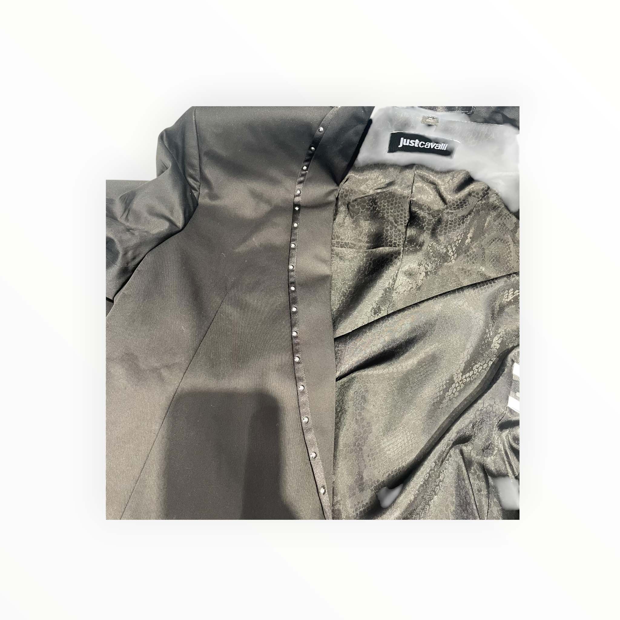 Just cavalli/Jacket/50/Cotton/BLK/blazer wth metallic stud view 7