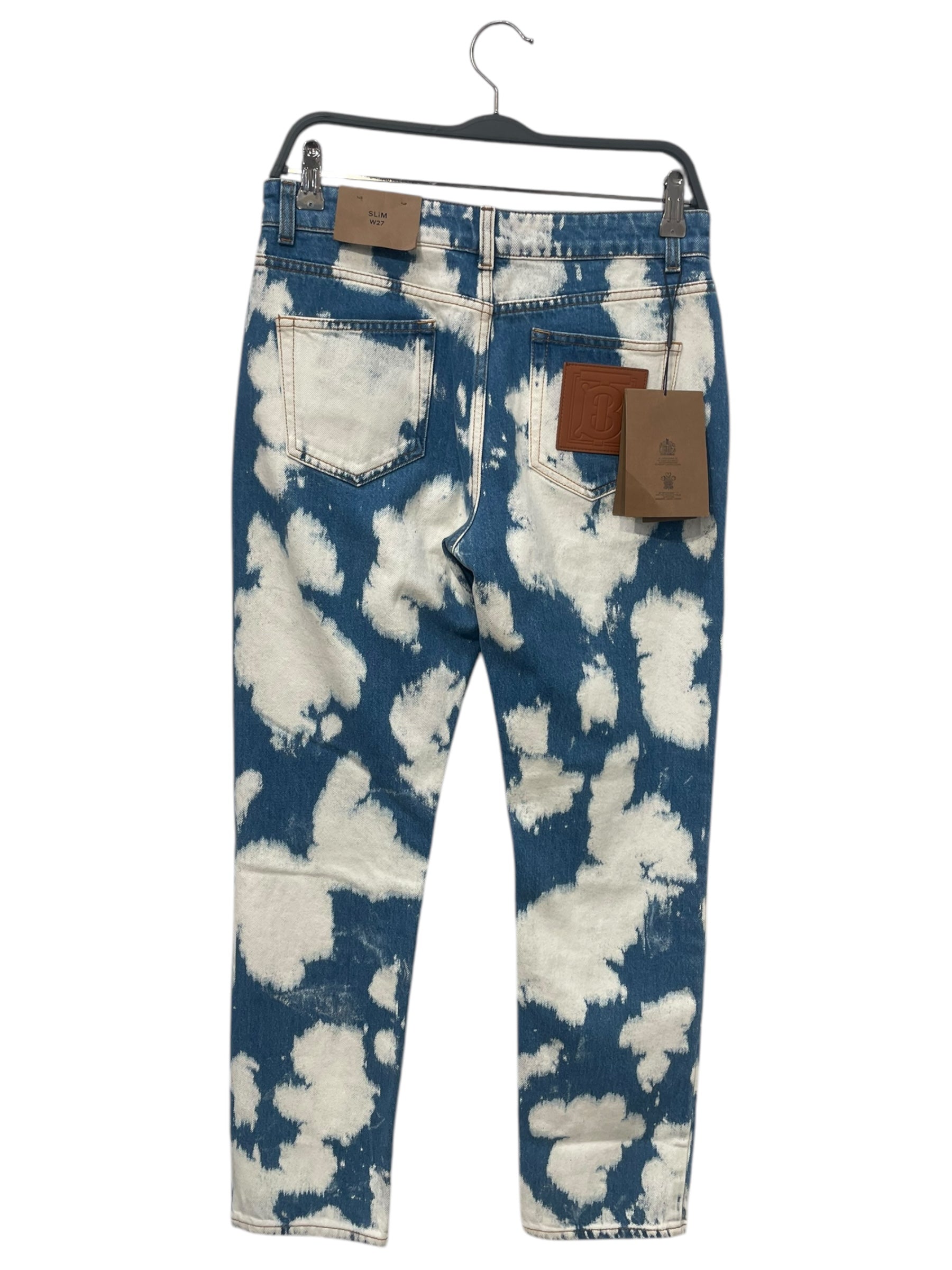 BURBERRY/Pants/27/Denim/BLU/All Over Print/ view 2