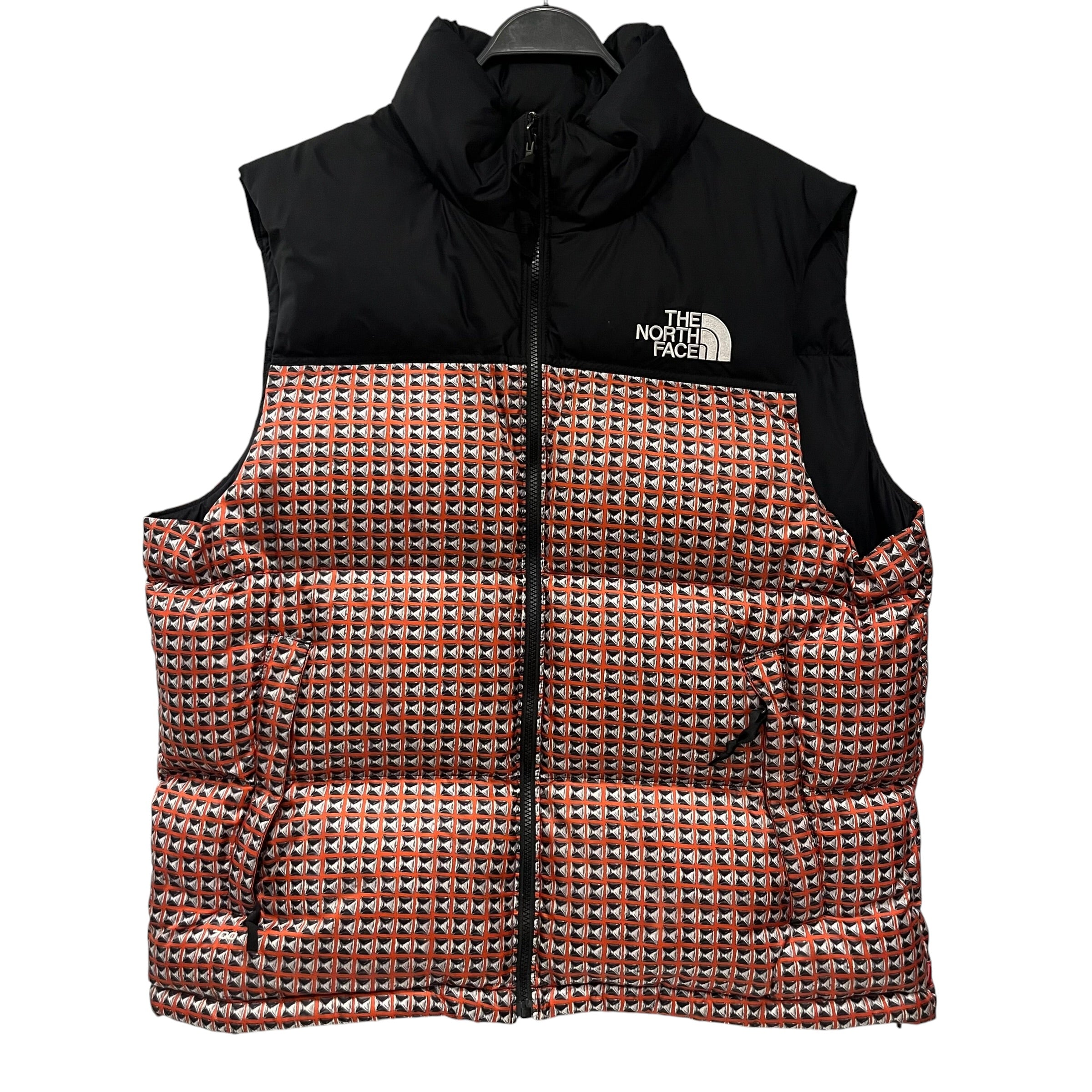 Supreme/THE NORTH FACE/Puffer Vest/XL/All Over Print/Nylon/ORN/stud print view 1