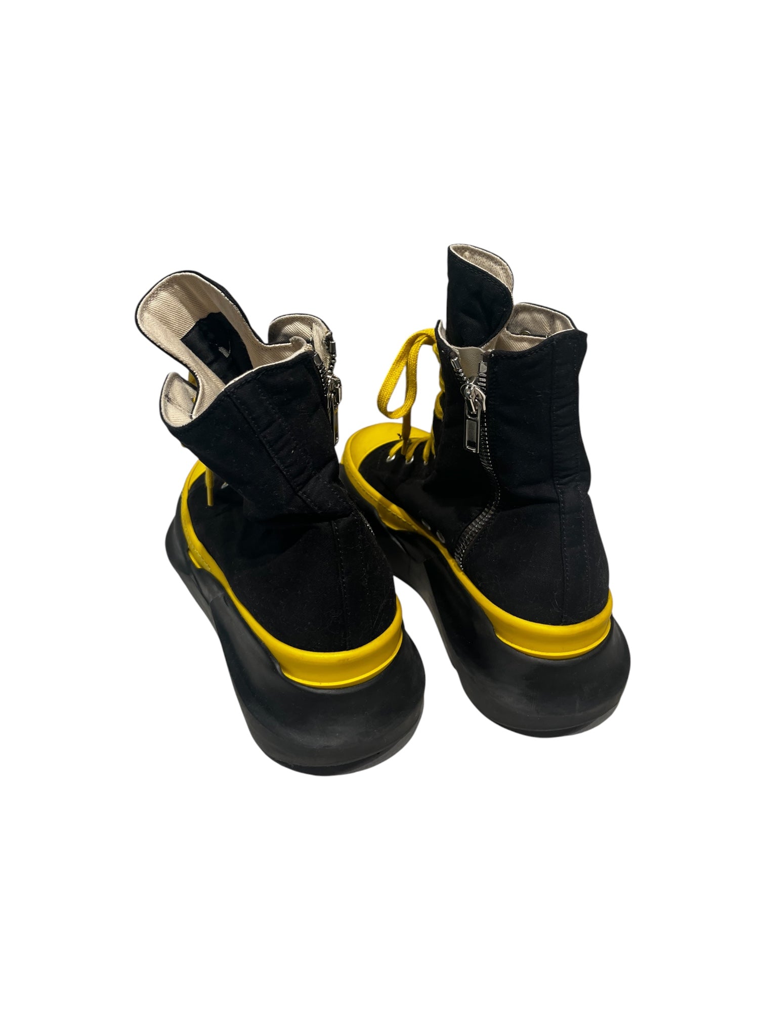 RICK OWENS DRKSHDW/Hi-Sneakers/EU 42/Cotton/BLK/Abstract Ramone view 5