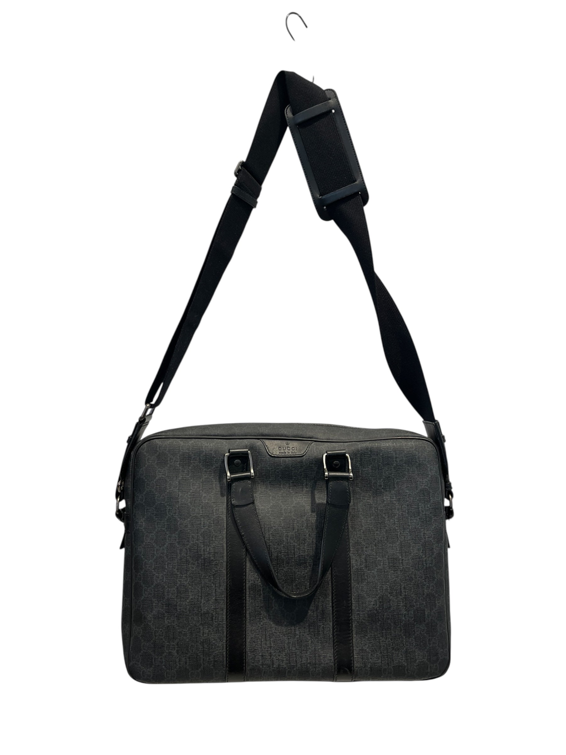 GUCCI/Bag/Monogram/Leather/BLK/BRIEFCASE view 3