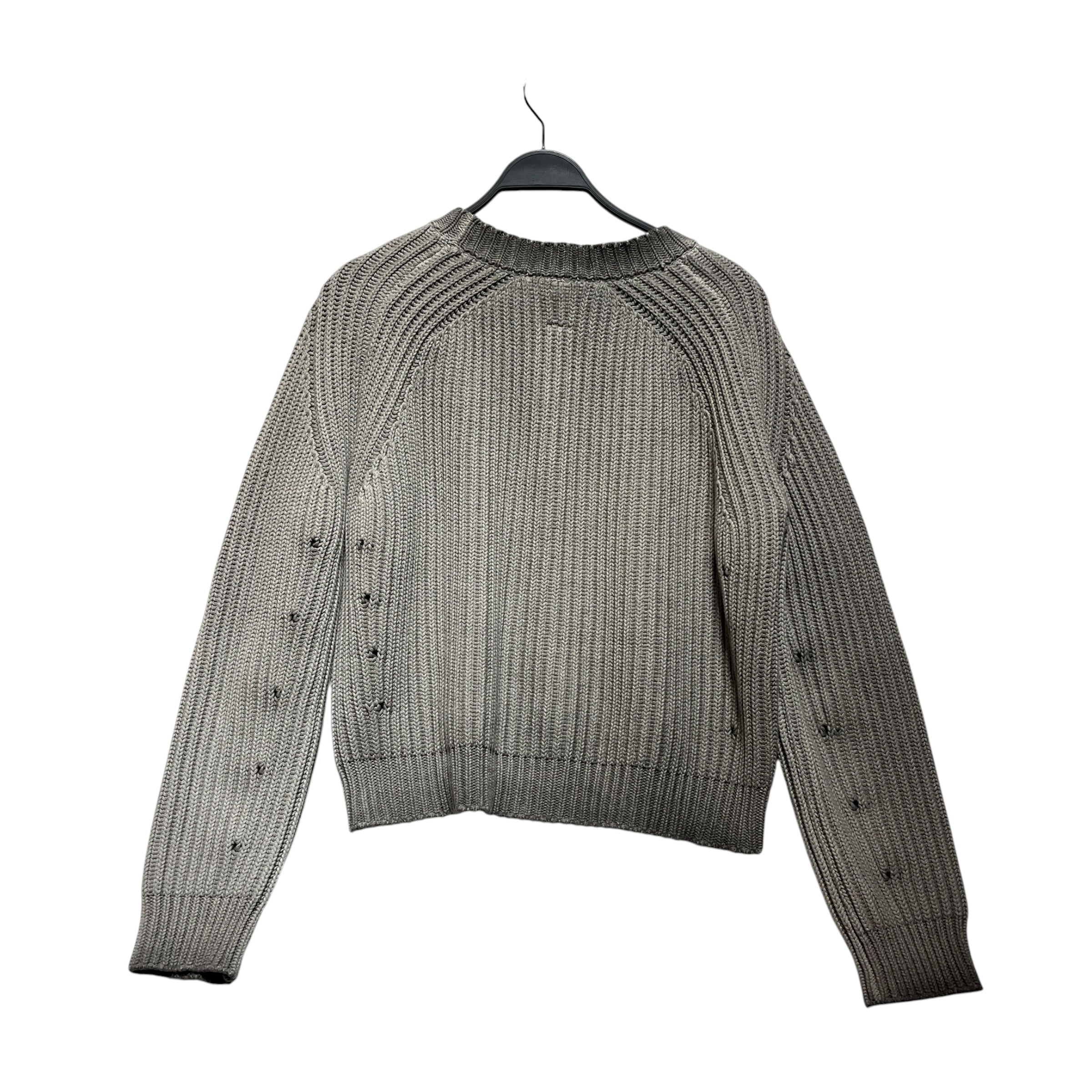 K-TWO STUDIOS/Sweater/M/Cotton/GRY/Washed Grey Knit Open Holes view 2