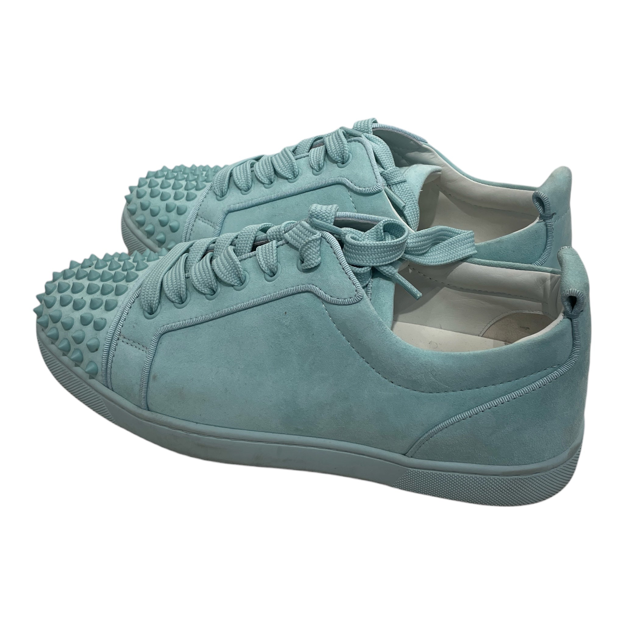 Christian Louboutin/Low-Sneakers/EU 41/Suede/BLU/LOUIS JUNIOR SPIKES view 2